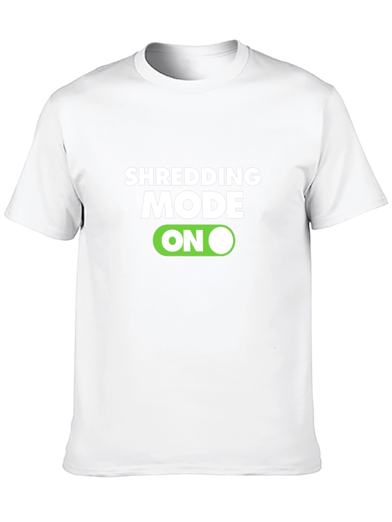 Shredding Mode On Black T-Shirt