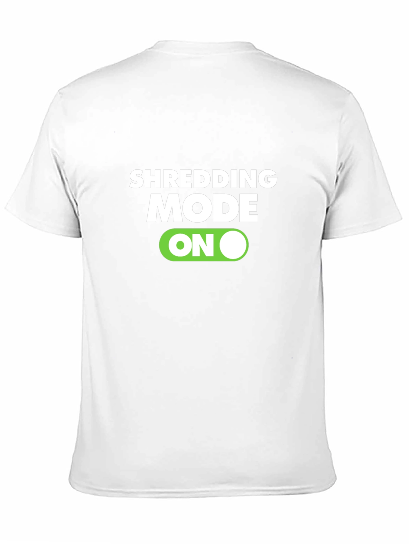 Shredding Mode On Black T-Shirt