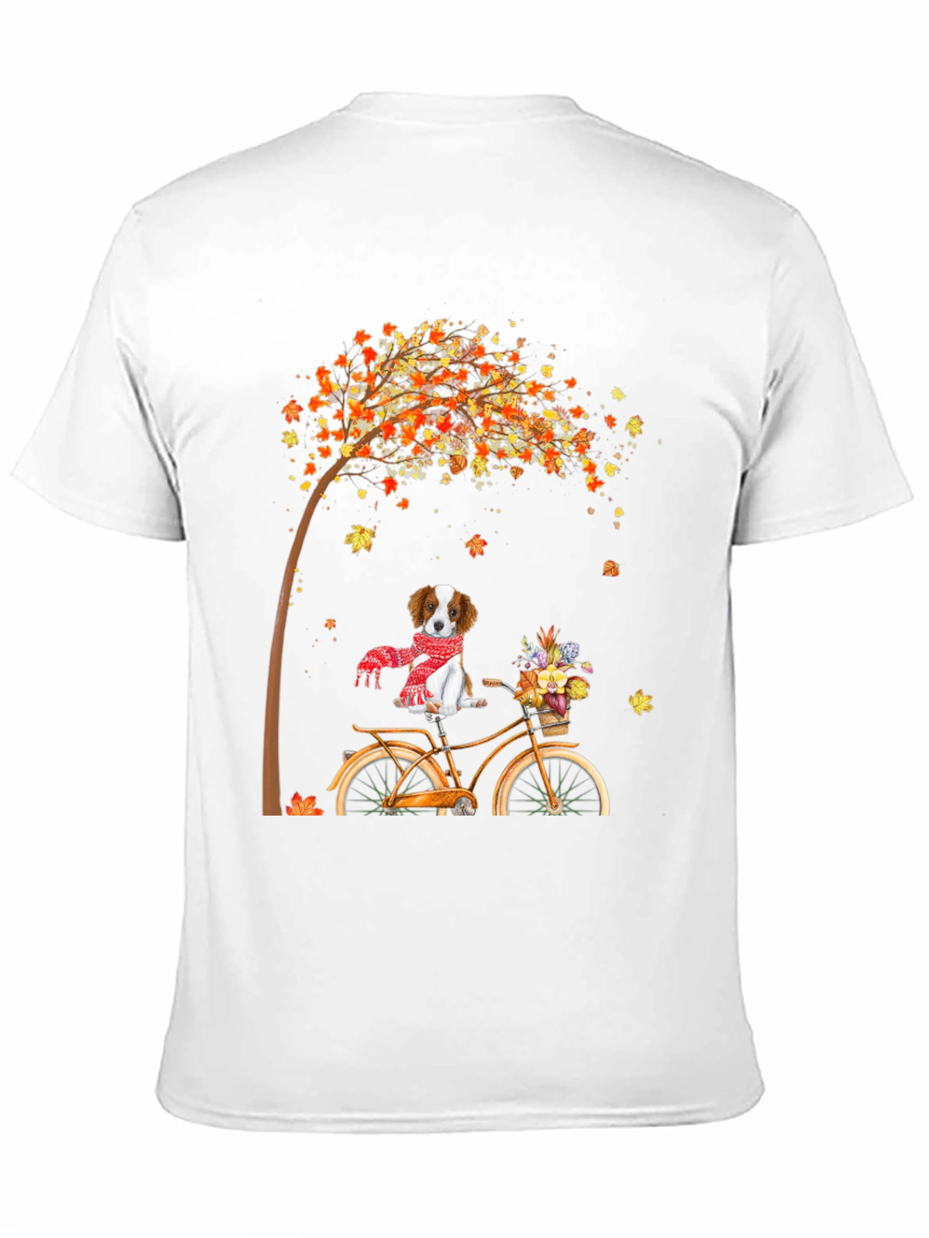 Dog on Bike Autumn T-Shirt
