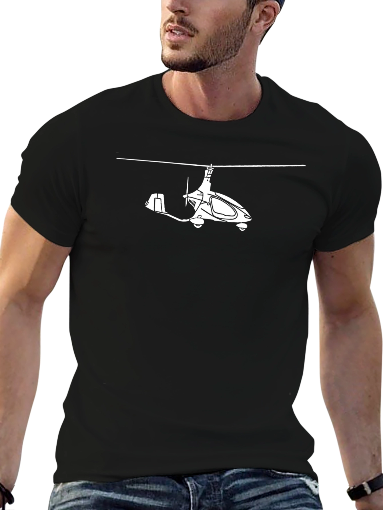 Gyrocopter Graphic T-Shirt - Aviation Tee