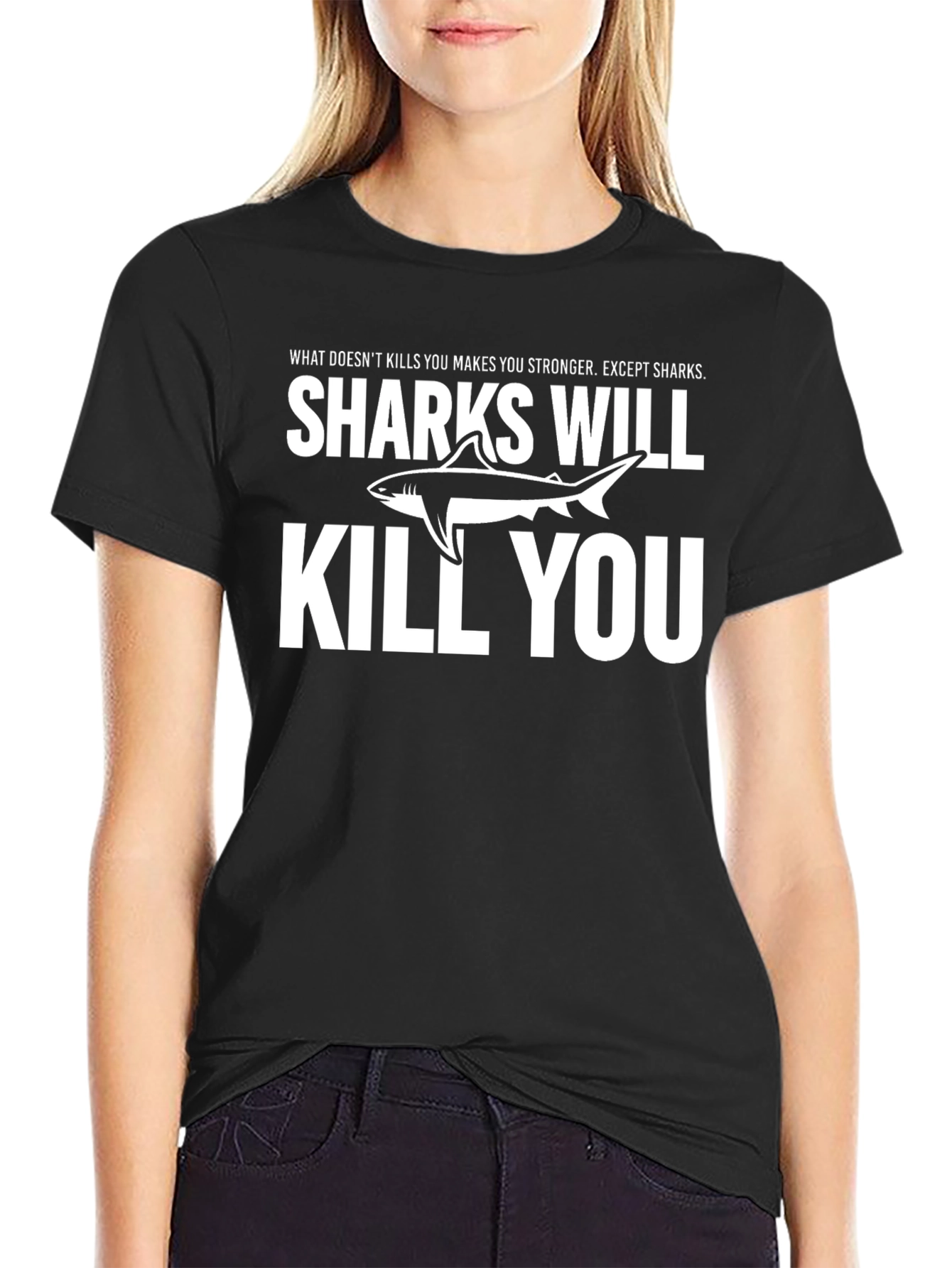 Shark Attack T-Shirt: Funny Sarcastic Graphic Tee