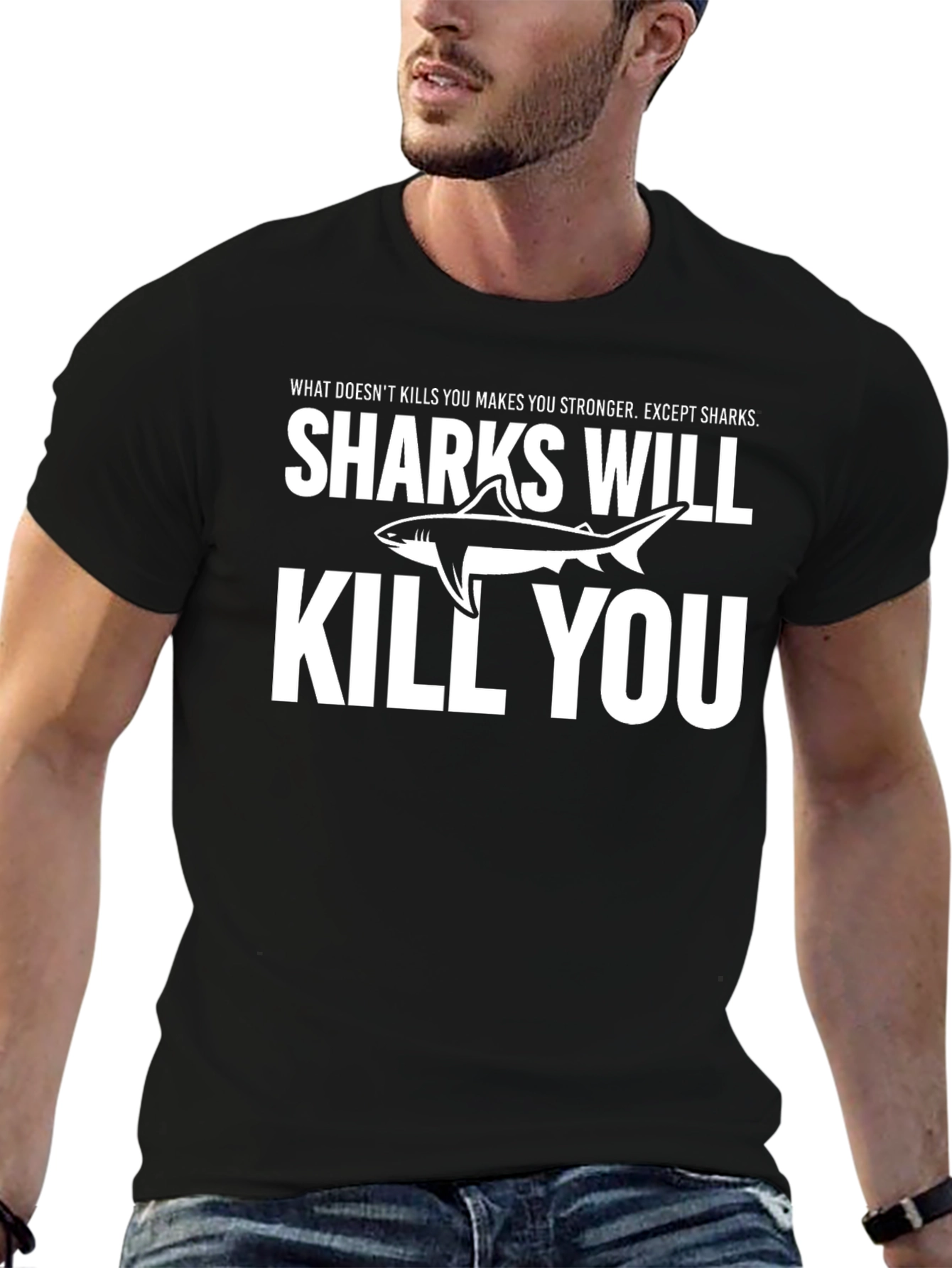 Shark Attack T-Shirt: Funny Sarcastic Graphic Tee