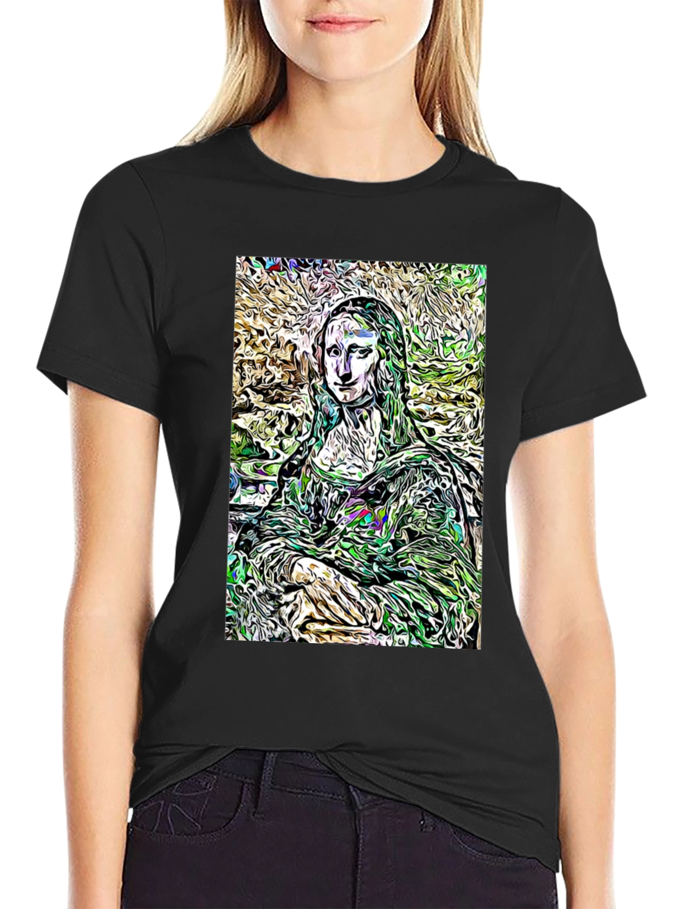 Mona Lisa Art Graphic T-Shirt