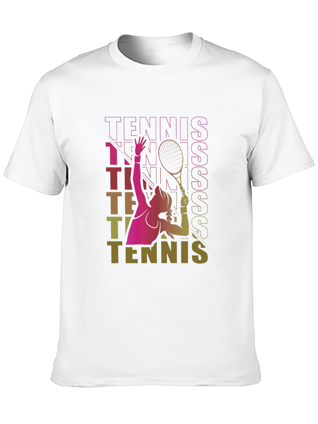 Tennis Graphic T-Shirt Retro Style