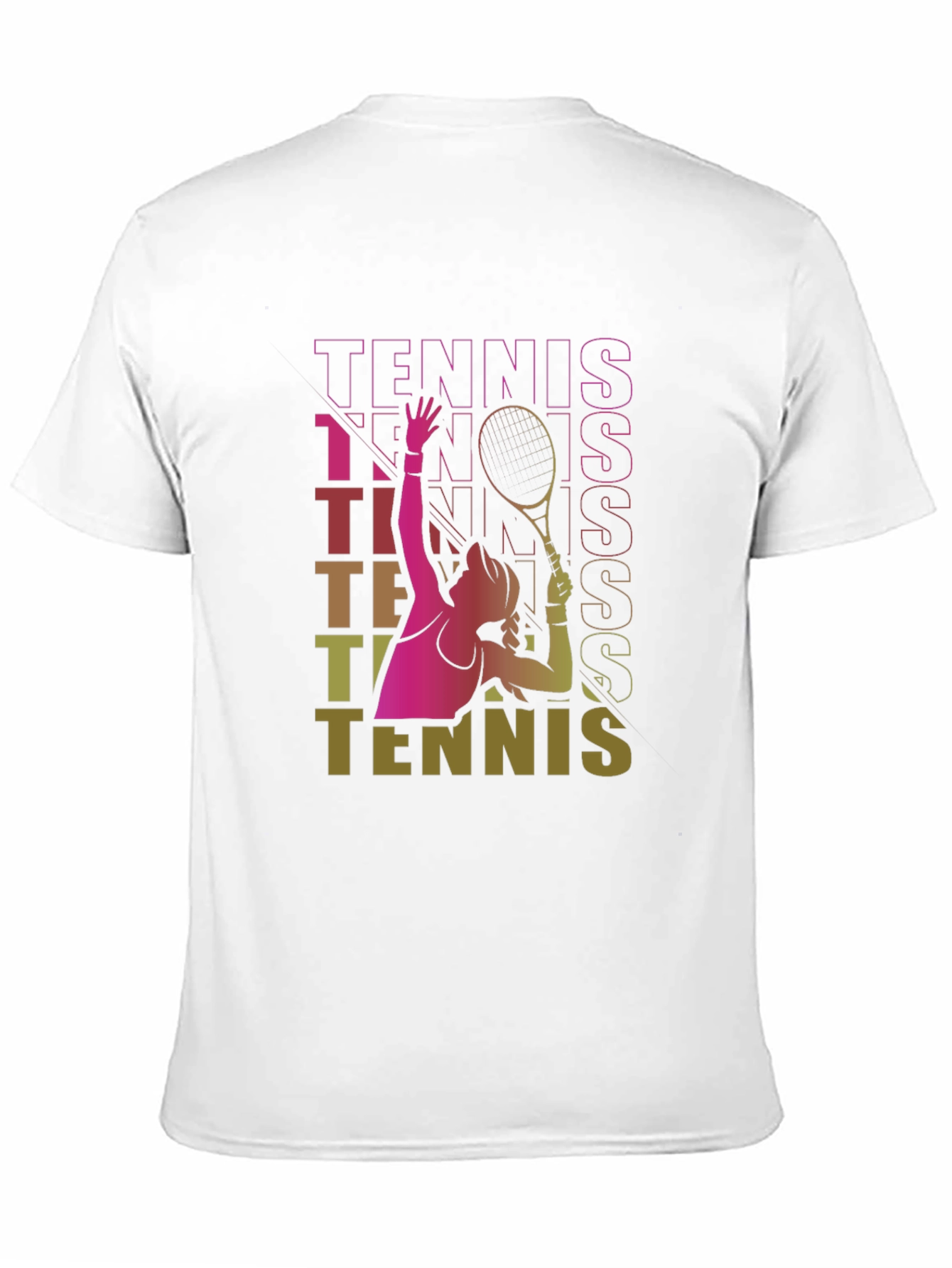 Tennis Graphic T-Shirt Retro Style