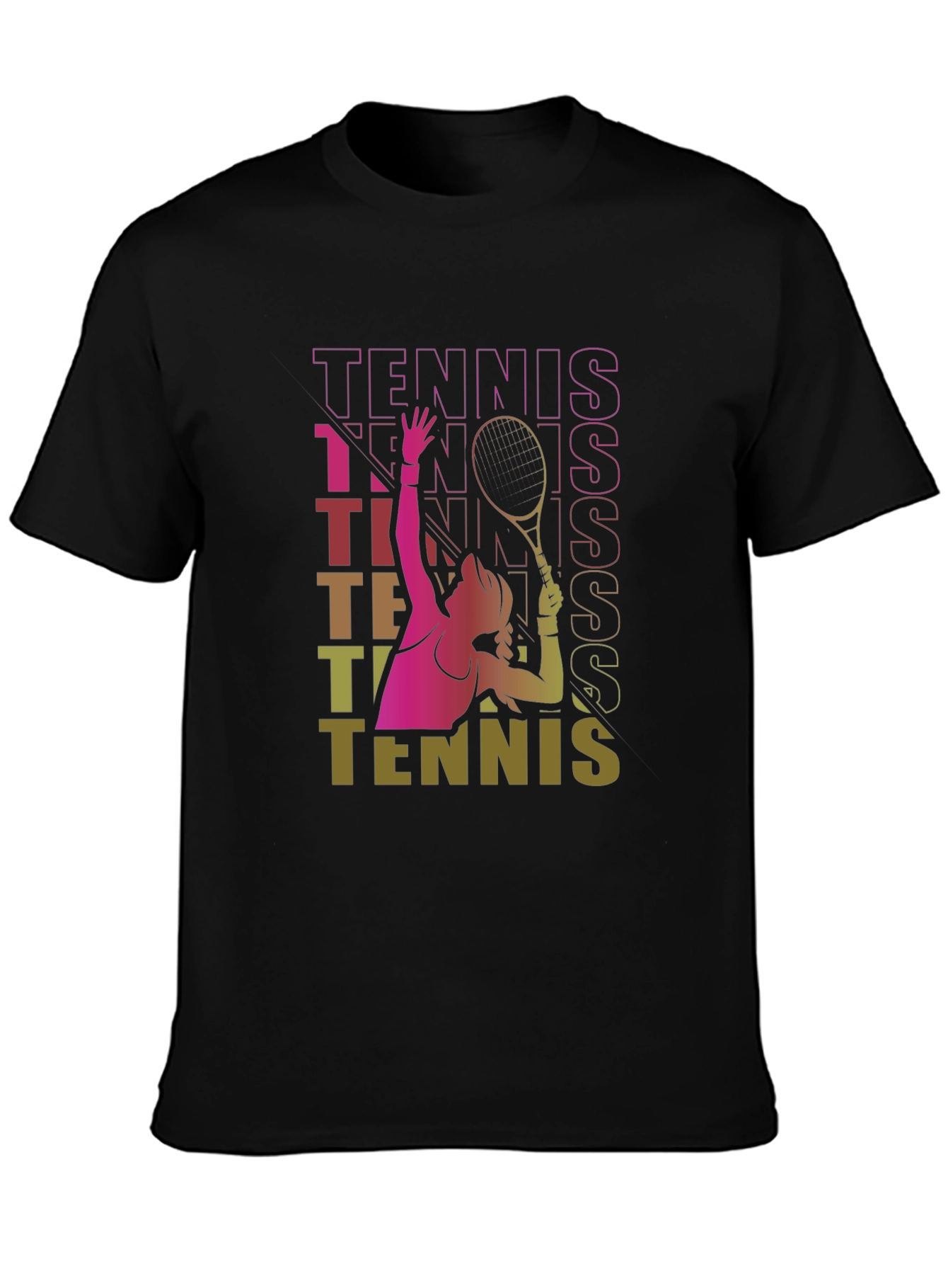 Tennis Graphic T-Shirt Retro Style