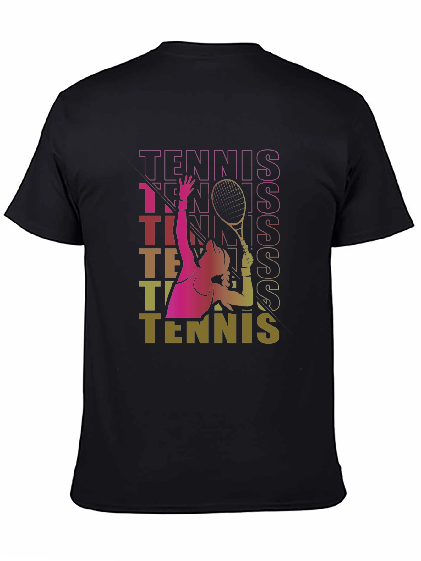 Tennis Graphic T-Shirt Retro Style