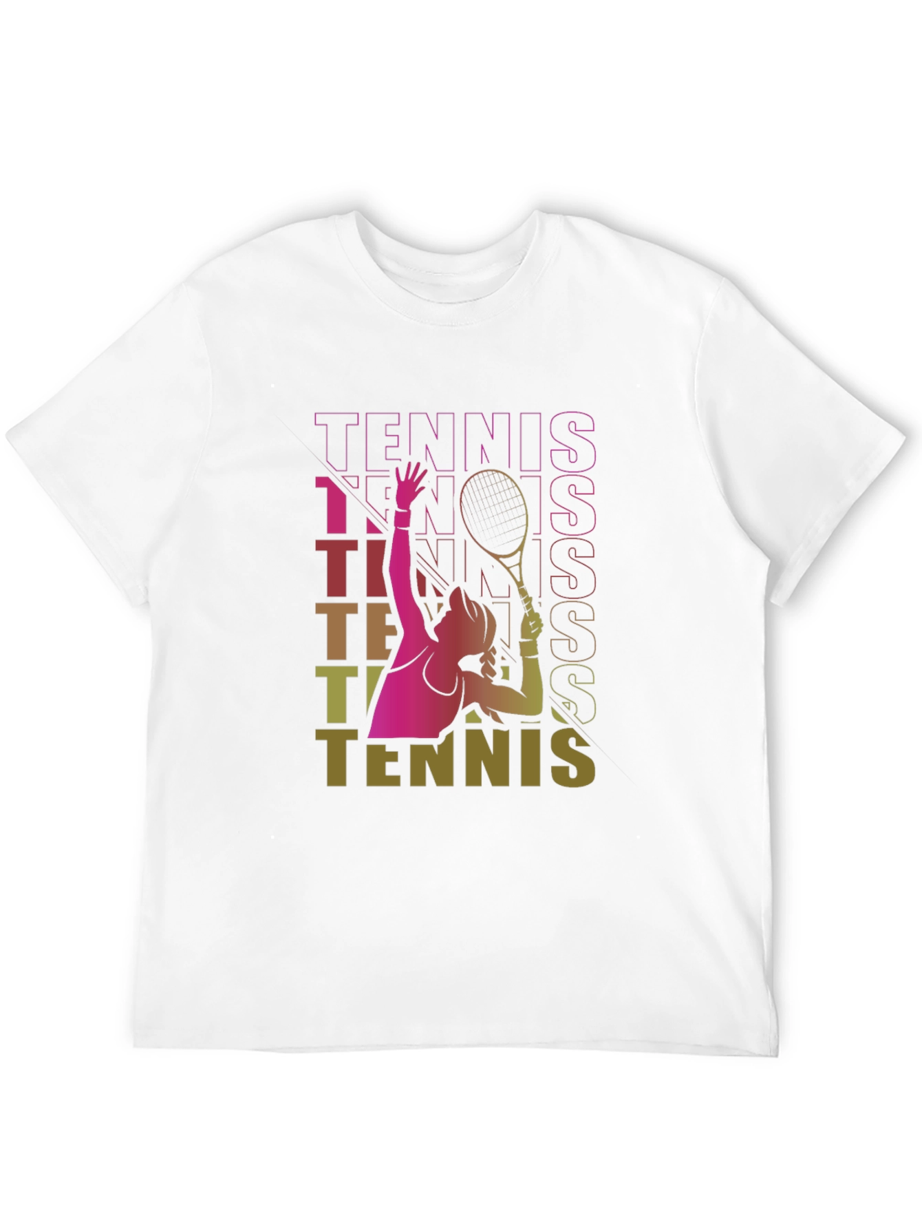 Tennis Graphic T-Shirt Retro Style