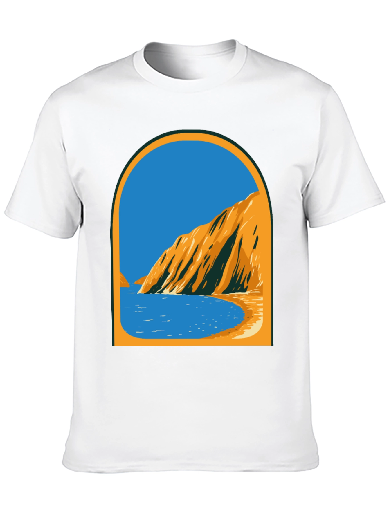 Coastal View Graphic Tee - Black