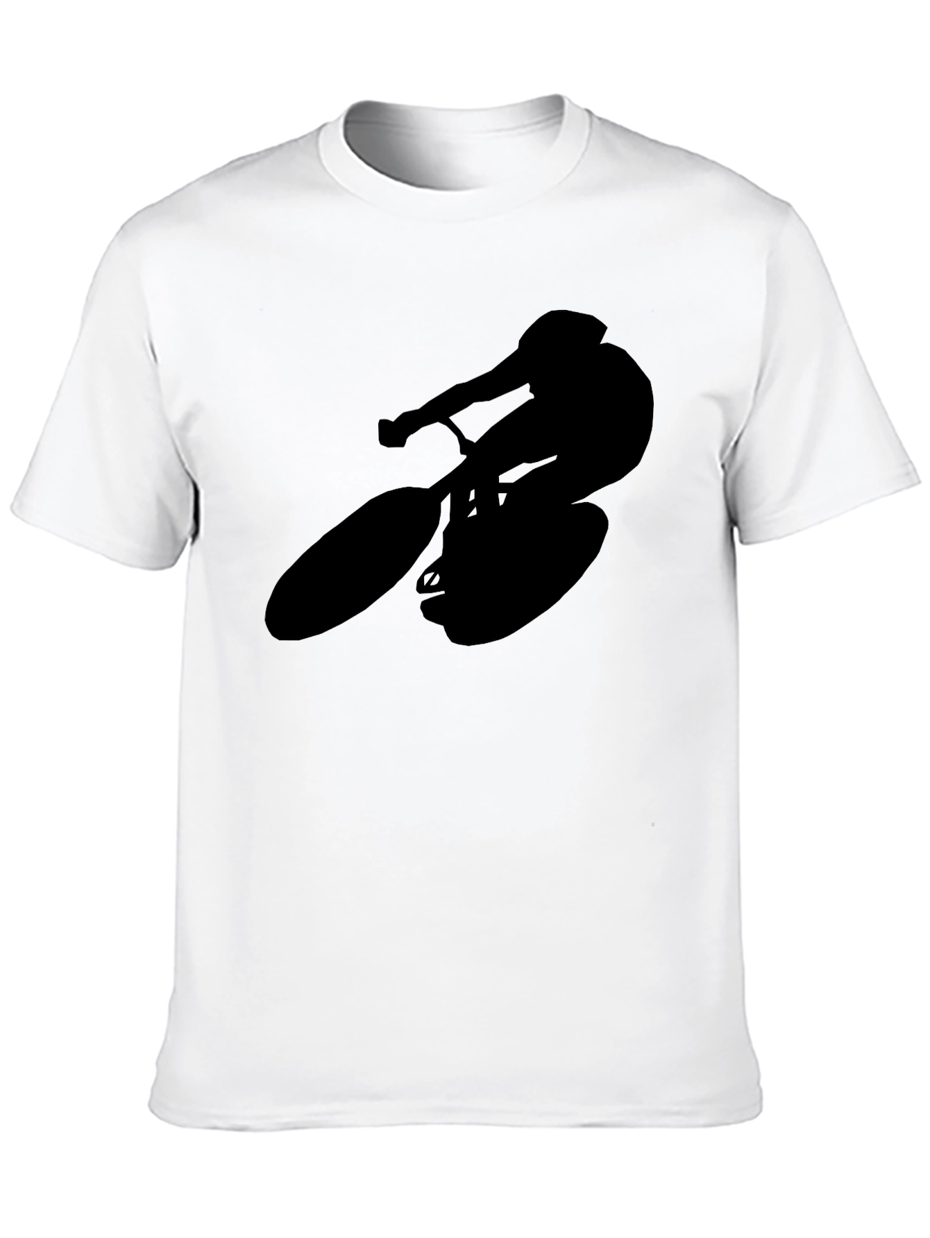 Silhouette Cyclist T-Shirt - Black