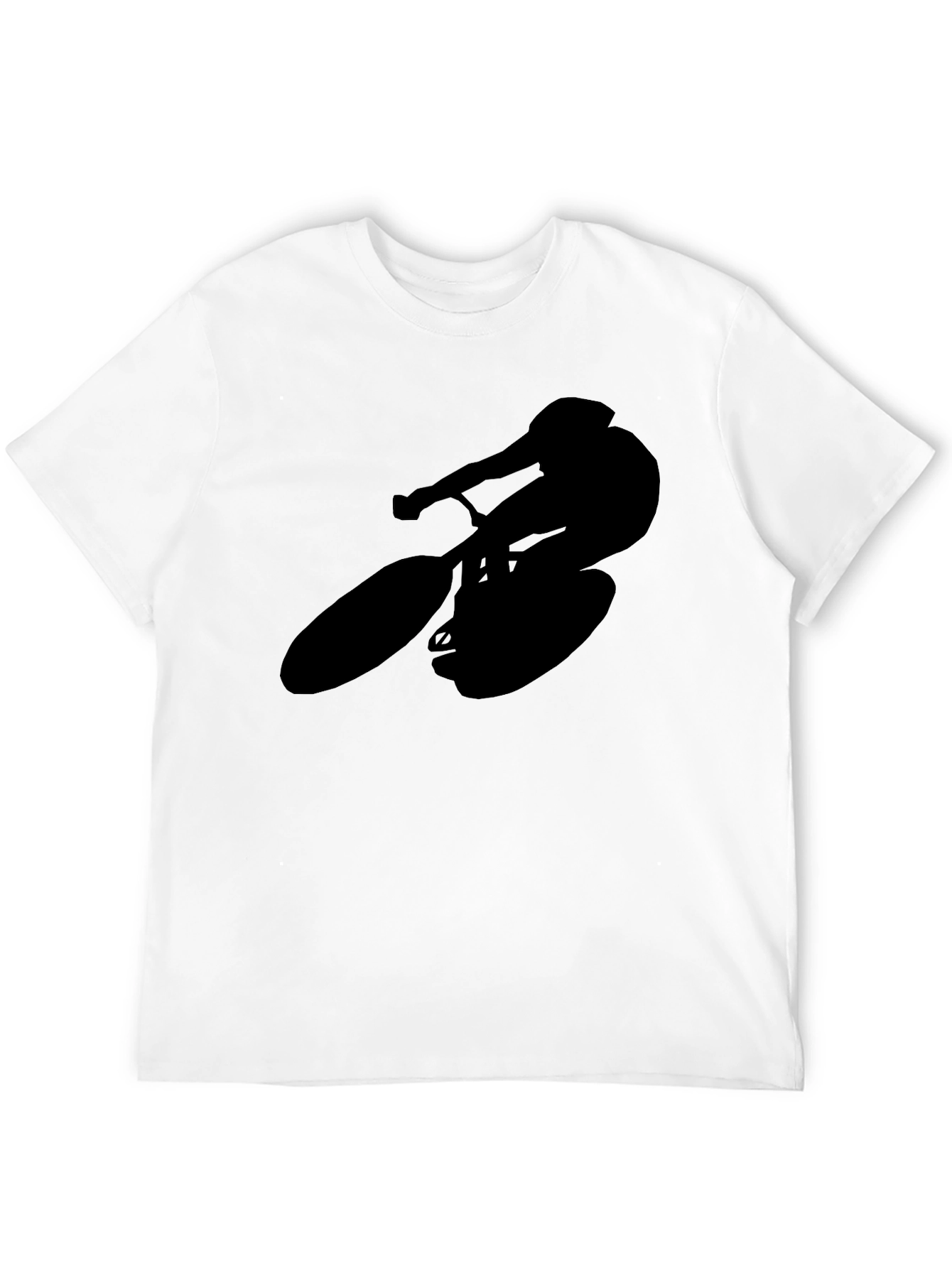 Silhouette Cyclist T-Shirt - Black