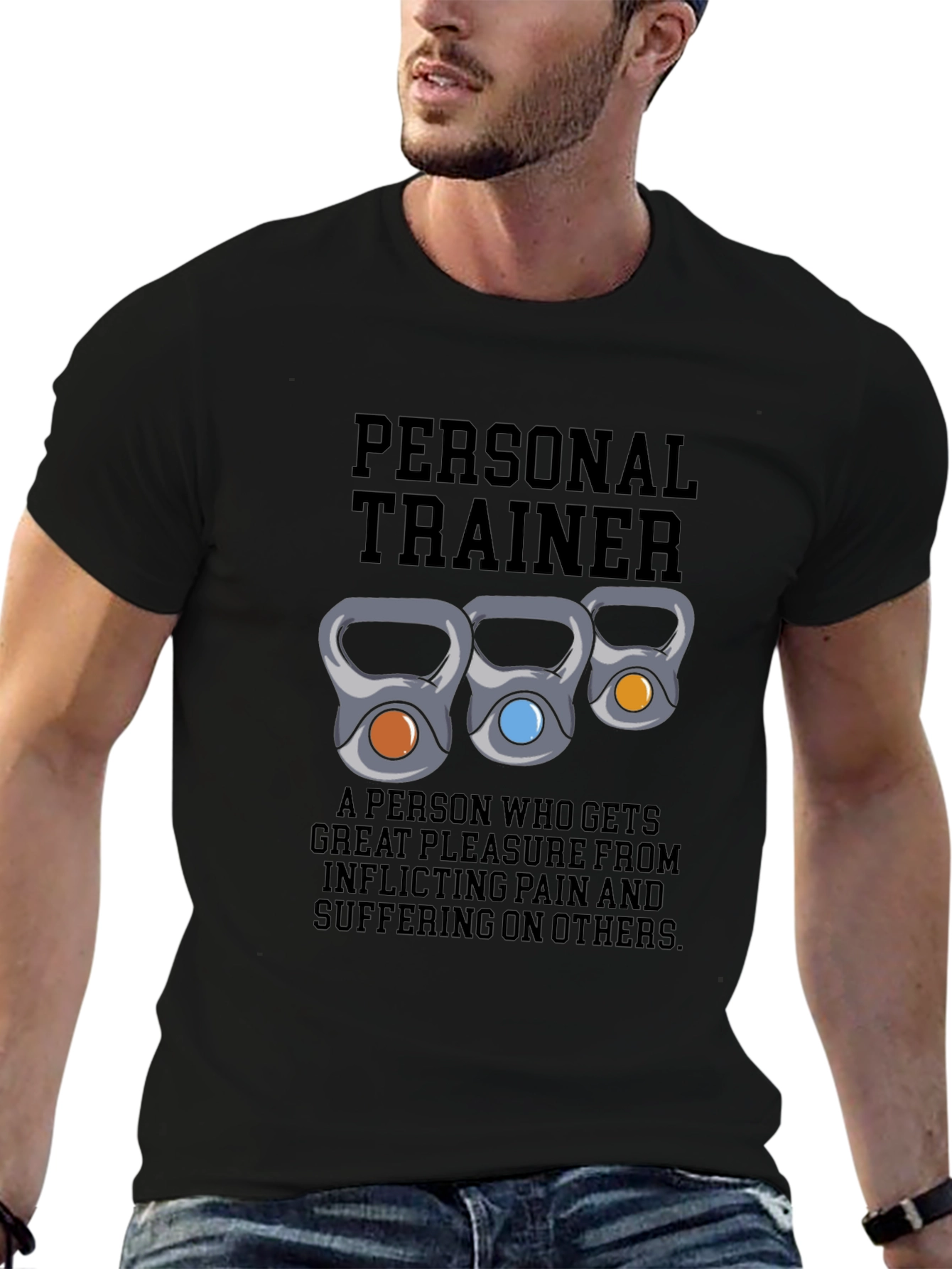 Personal Trainer Kettlebell Graphic T-Shirt