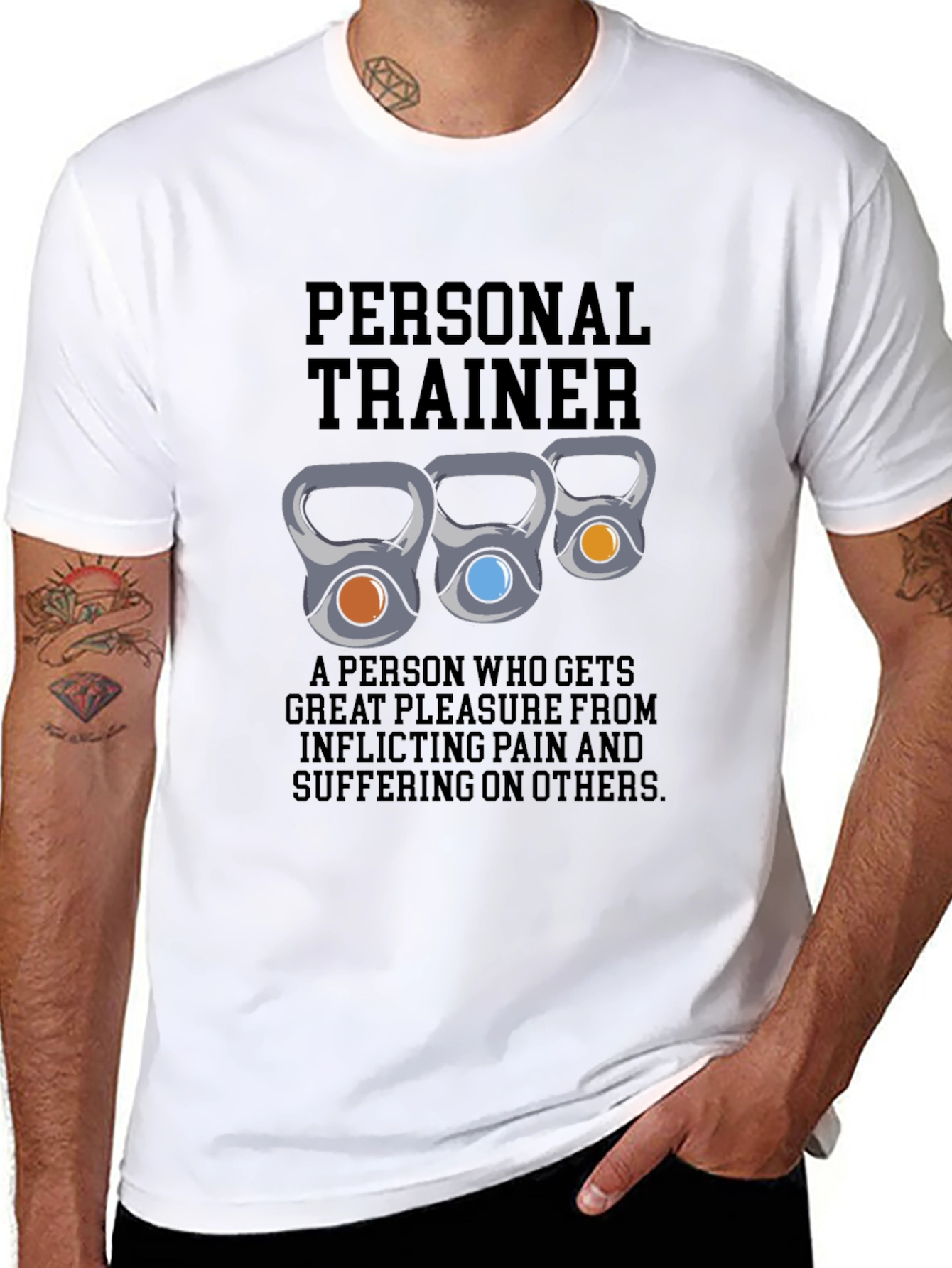 Personal Trainer Kettlebell Graphic T-Shirt