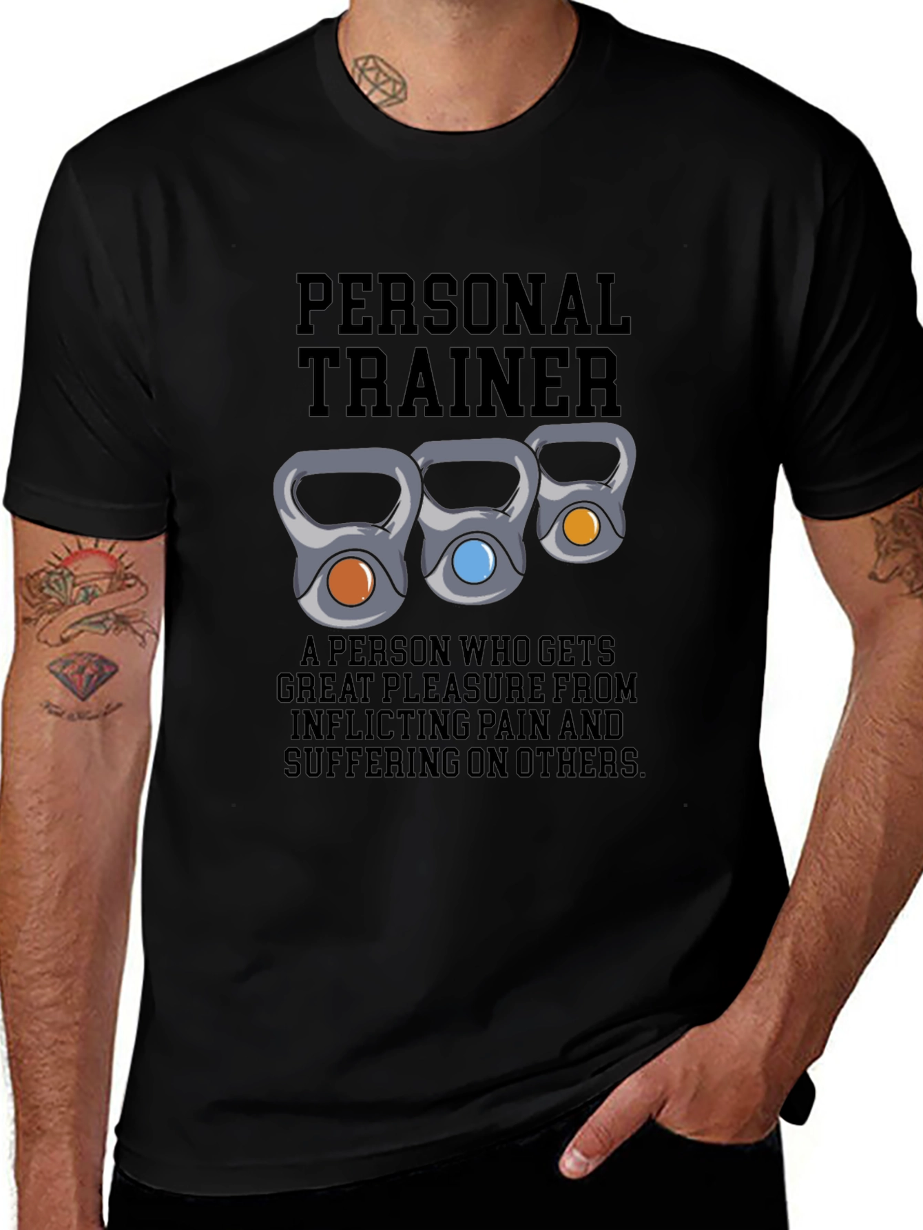 Personal Trainer Kettlebell Graphic T-Shirt