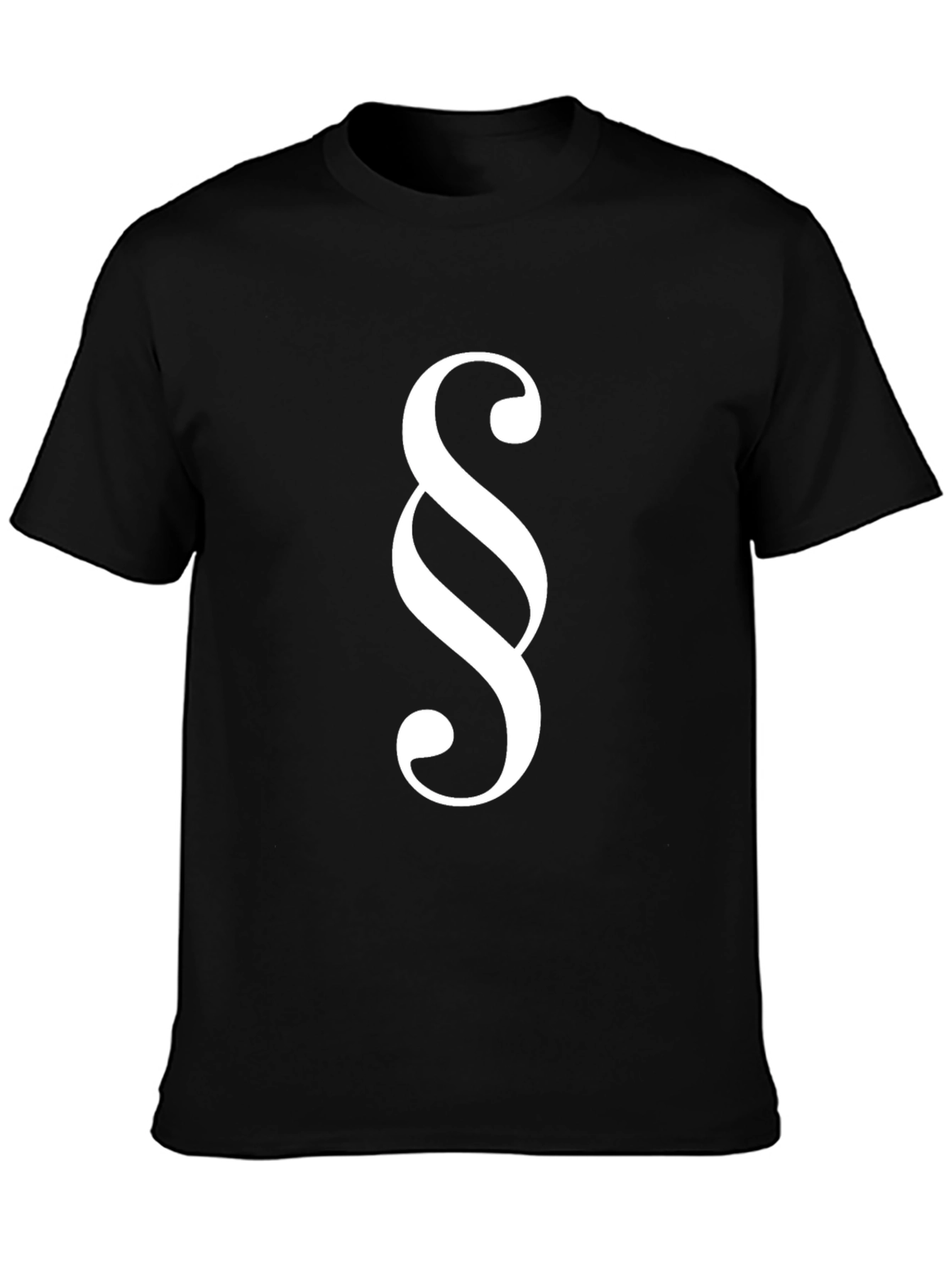 Paragraph Symbol Black T-Shirt