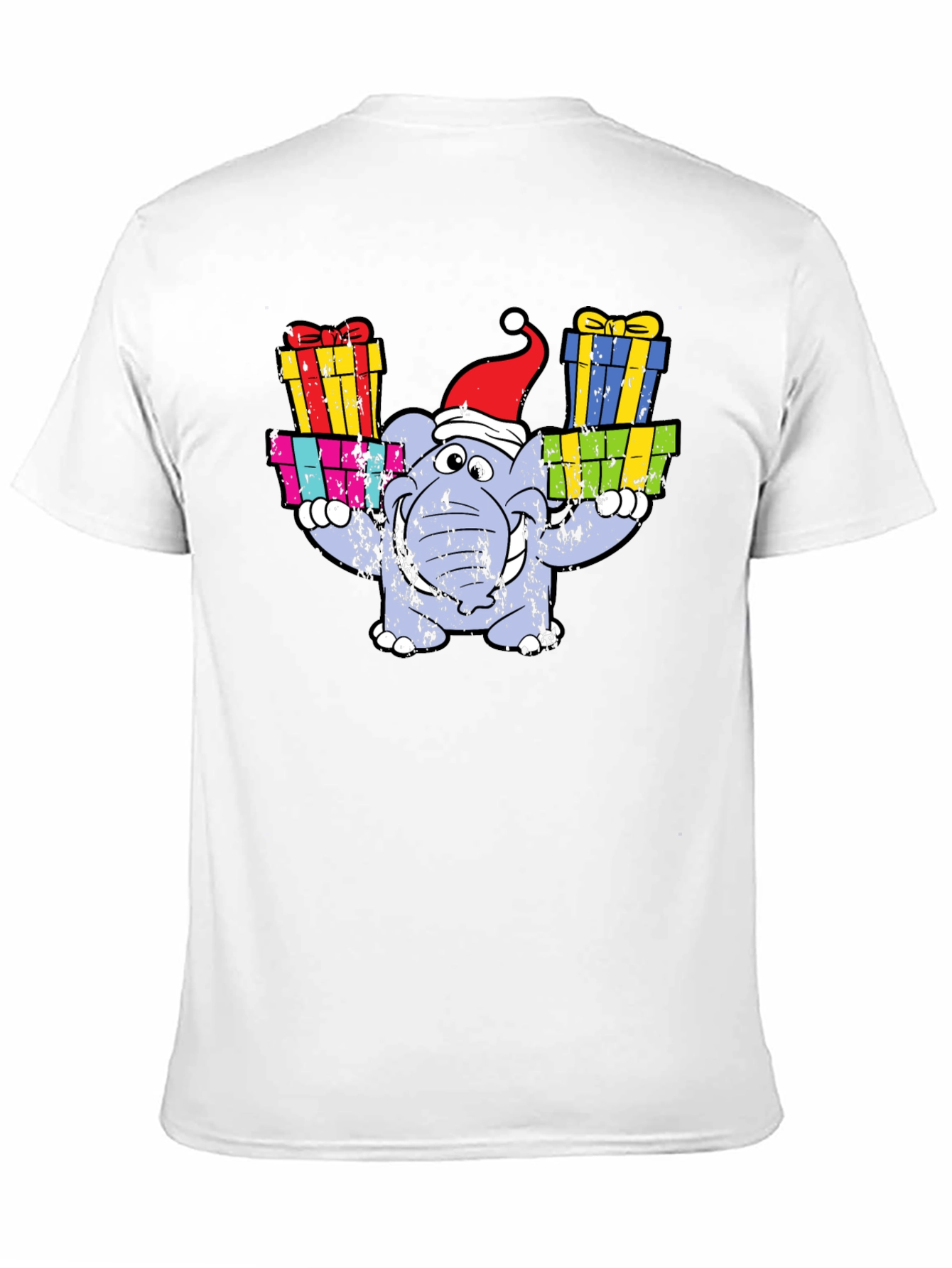 Festive Elephant Christmas T-Shirt