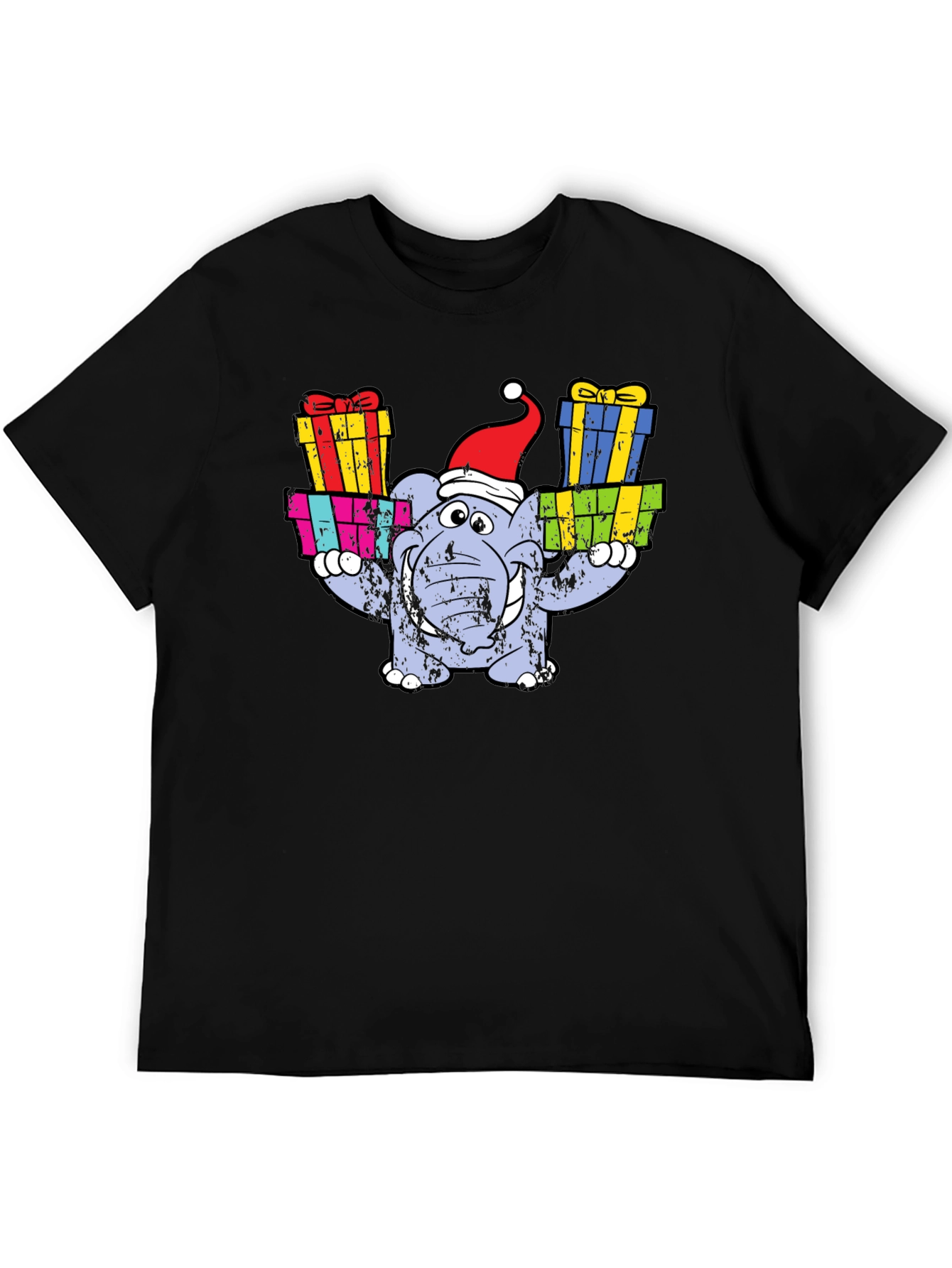 Festive Elephant Christmas T-Shirt