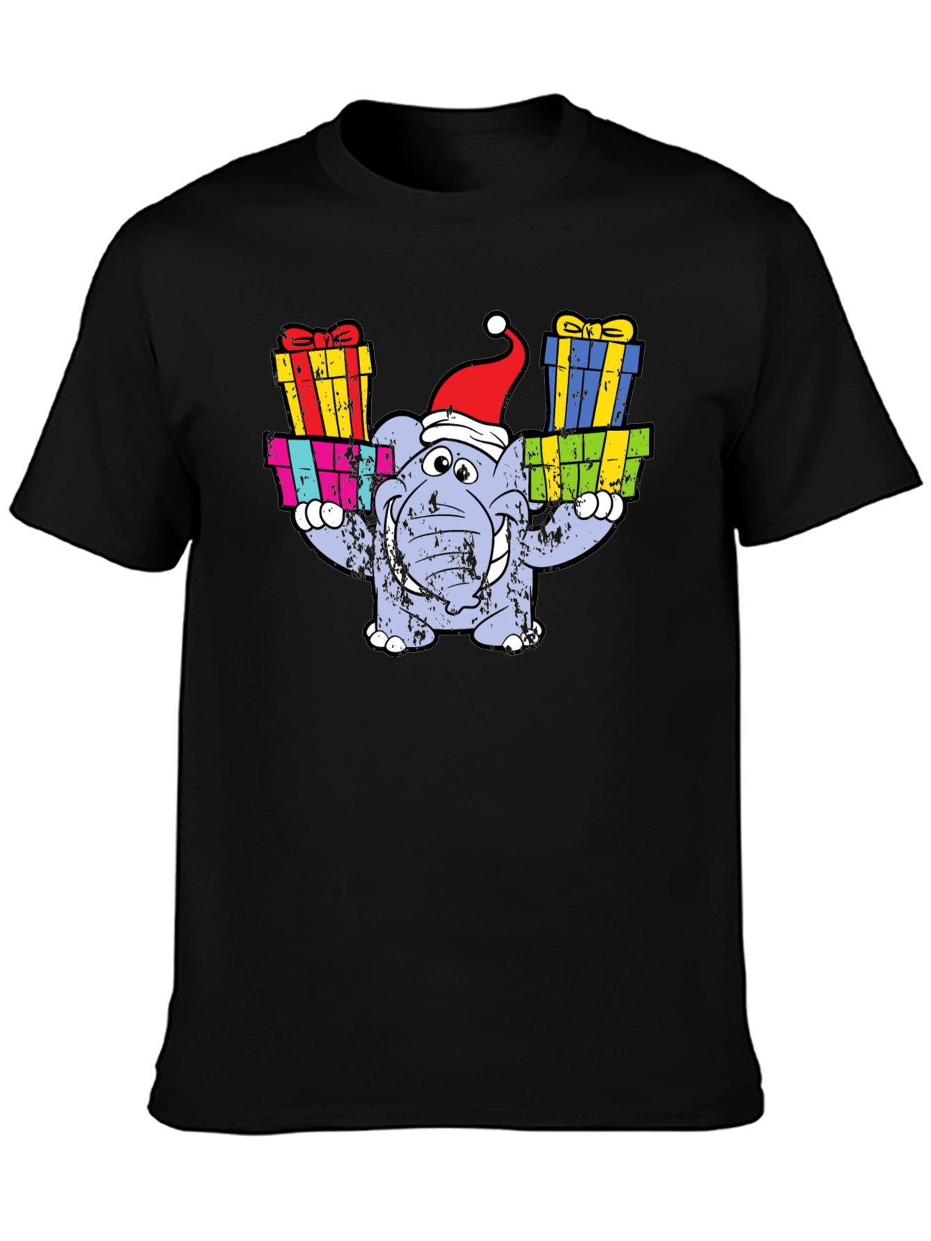 Festive Elephant Christmas T-Shirt