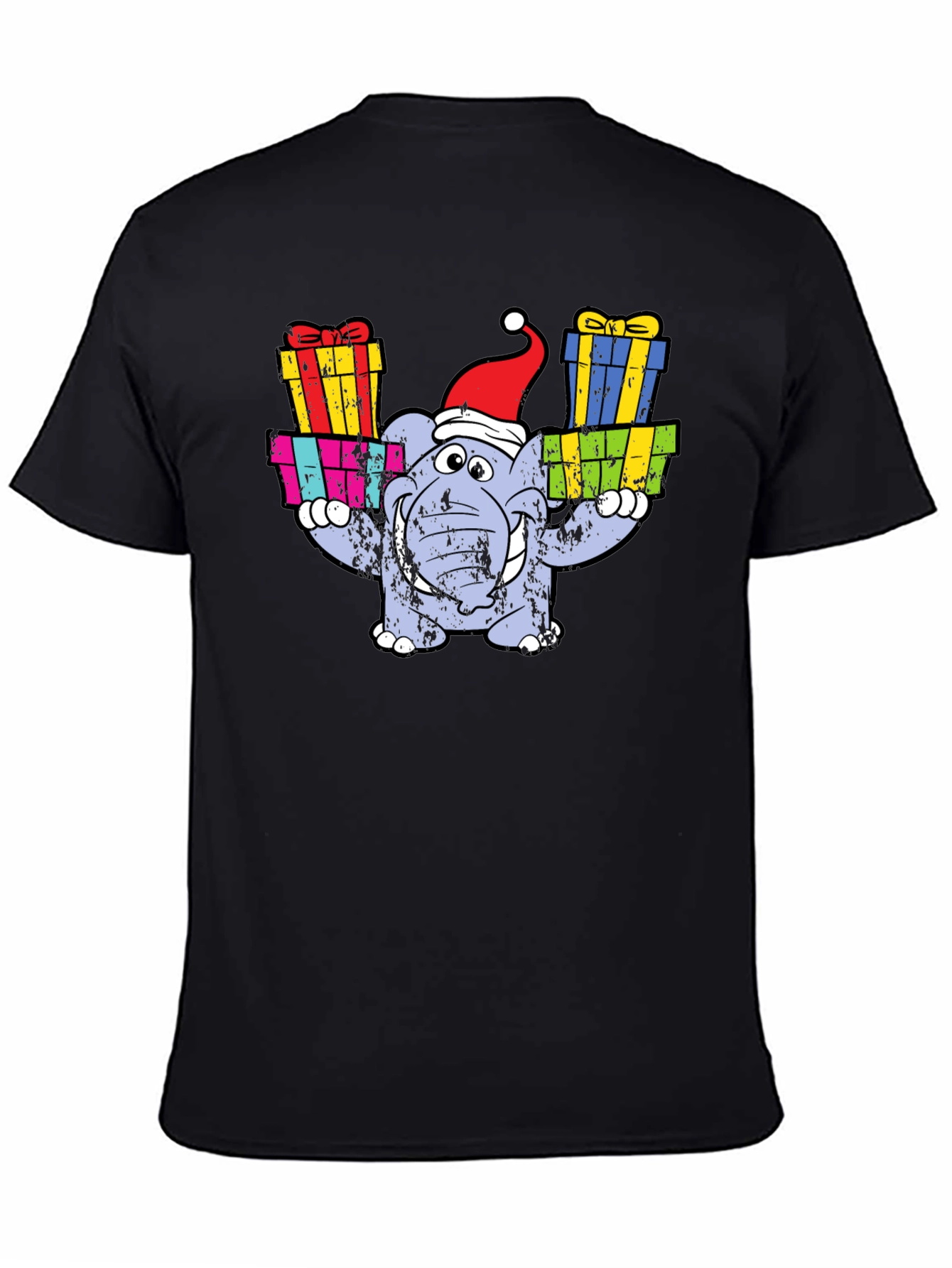 Festive Elephant Christmas T-Shirt