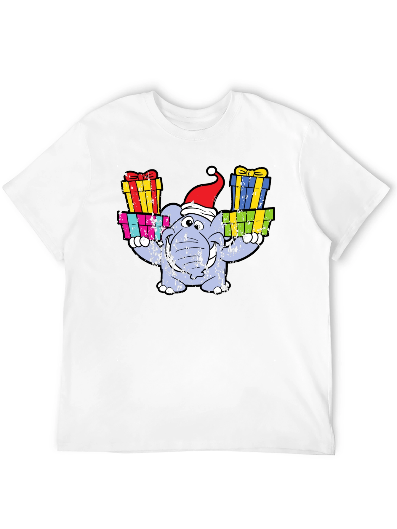 Festive Elephant Christmas T-Shirt