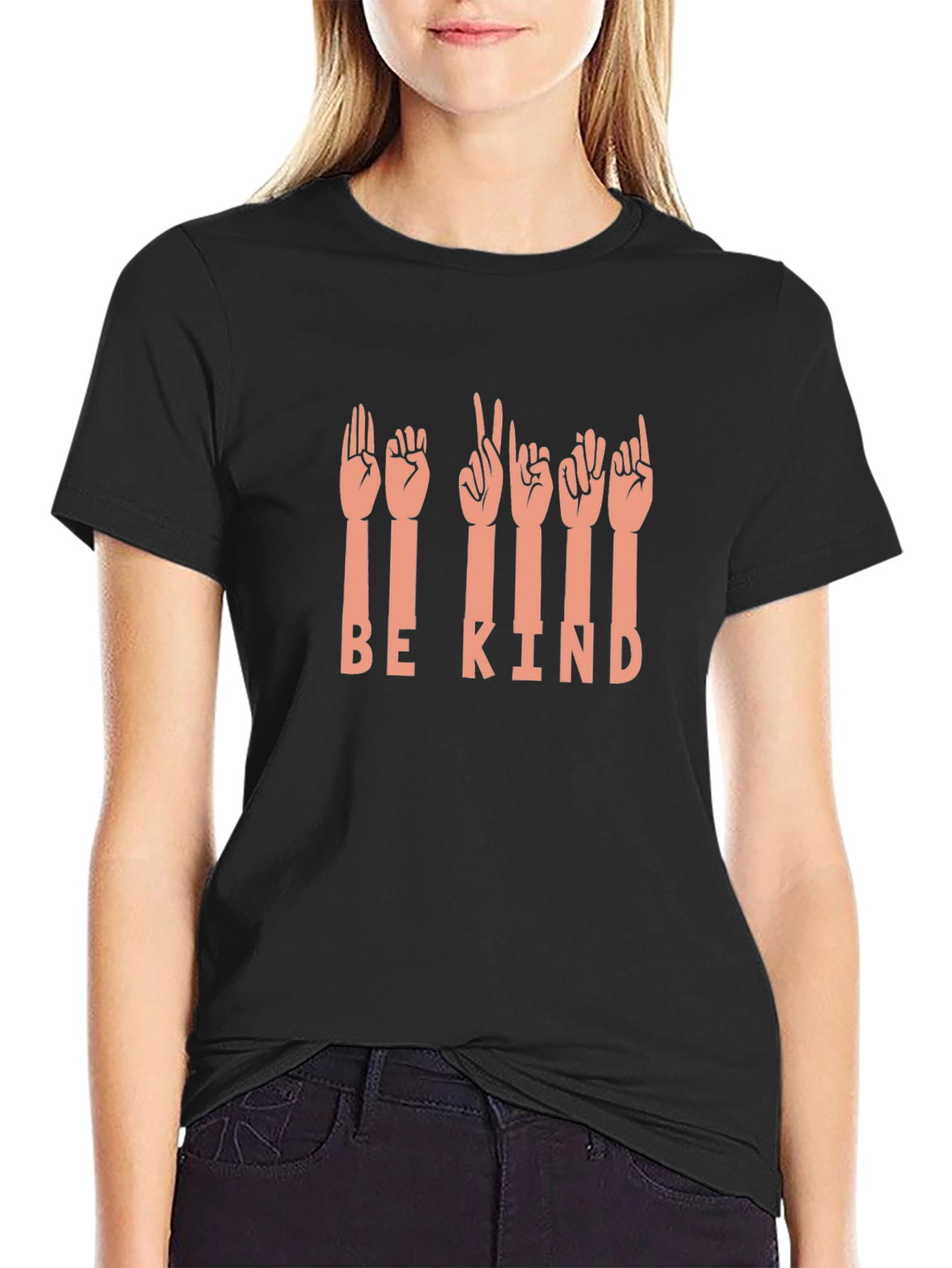 Be Kind Sign Language Graphic T-Shirt