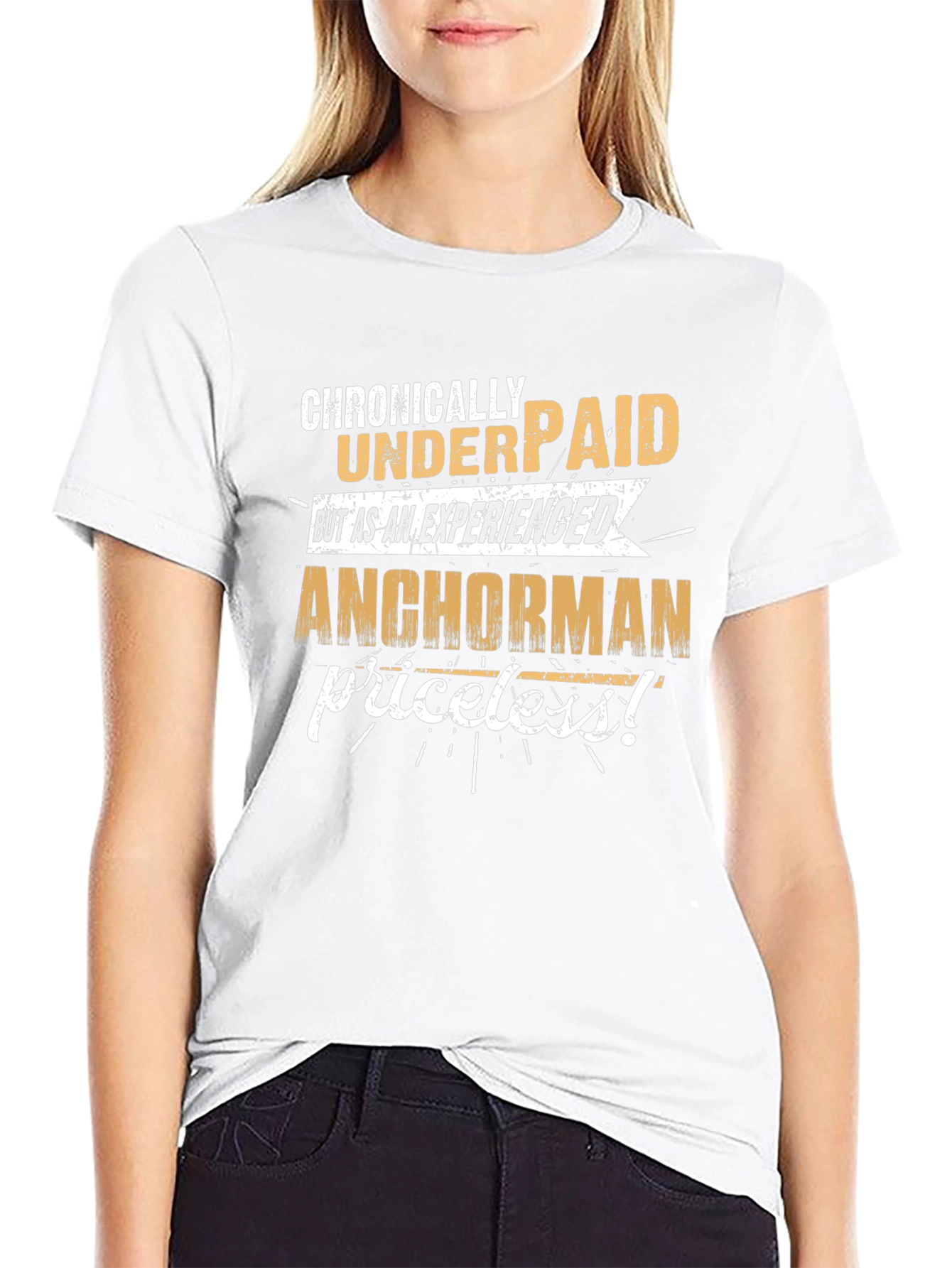 Chronically Underpaid Anchorman Graphic Tee