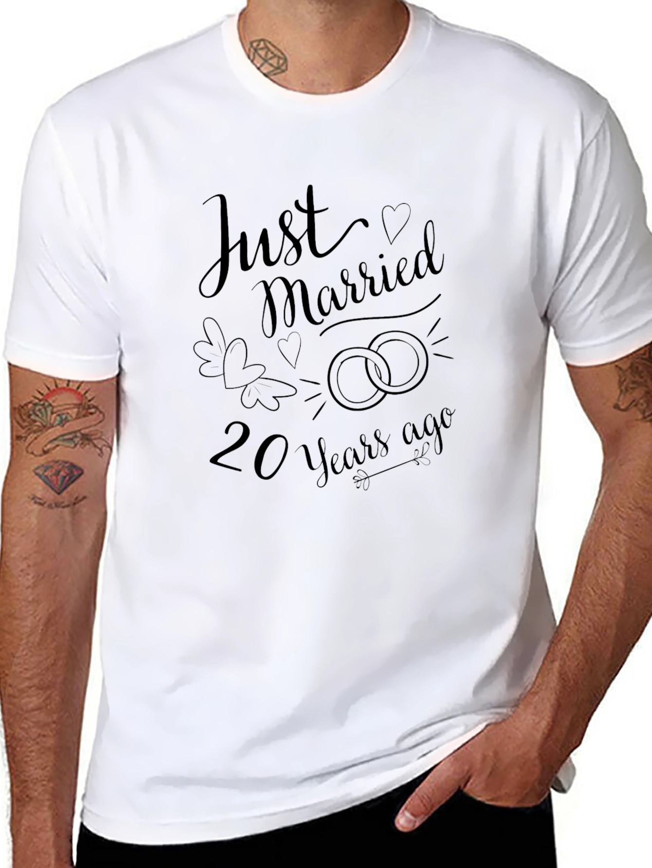 Just Married 20 Years Ago T-Shirt