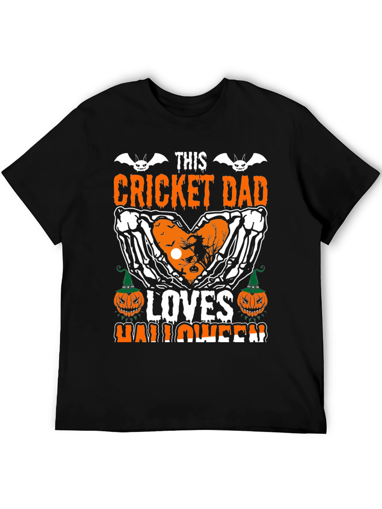 Cricket Dad Halloween Graphic Tee