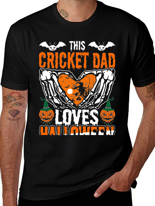 Cricket Dad Halloween Graphic Tee