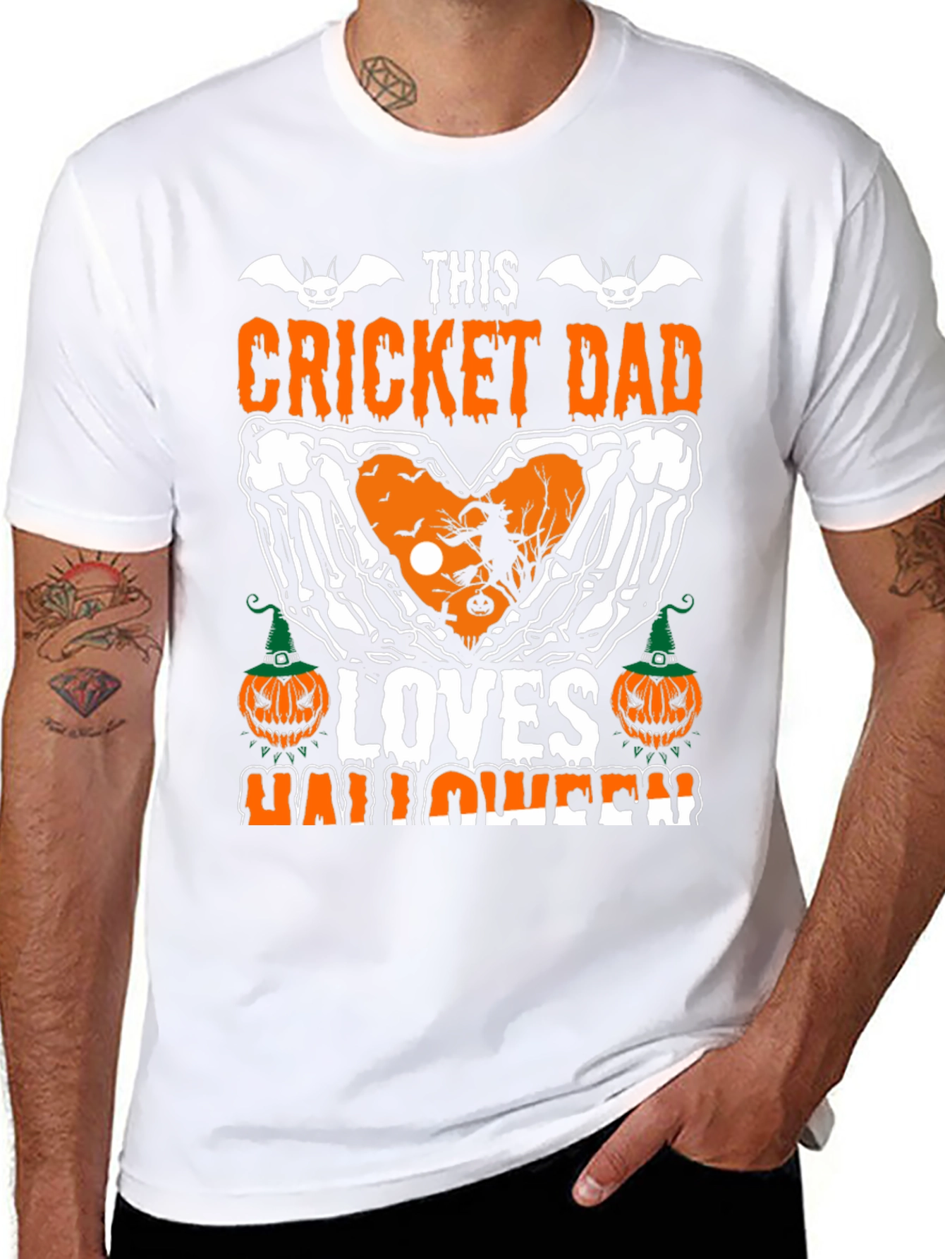 Cricket Dad Halloween Graphic Tee