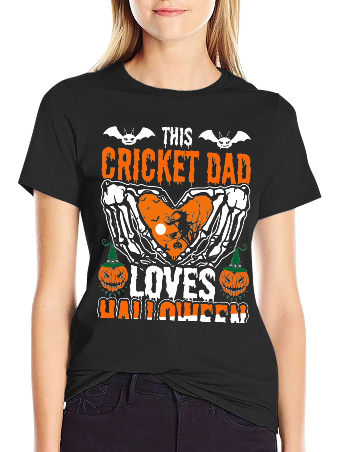 Cricket Dad Halloween Graphic Tee