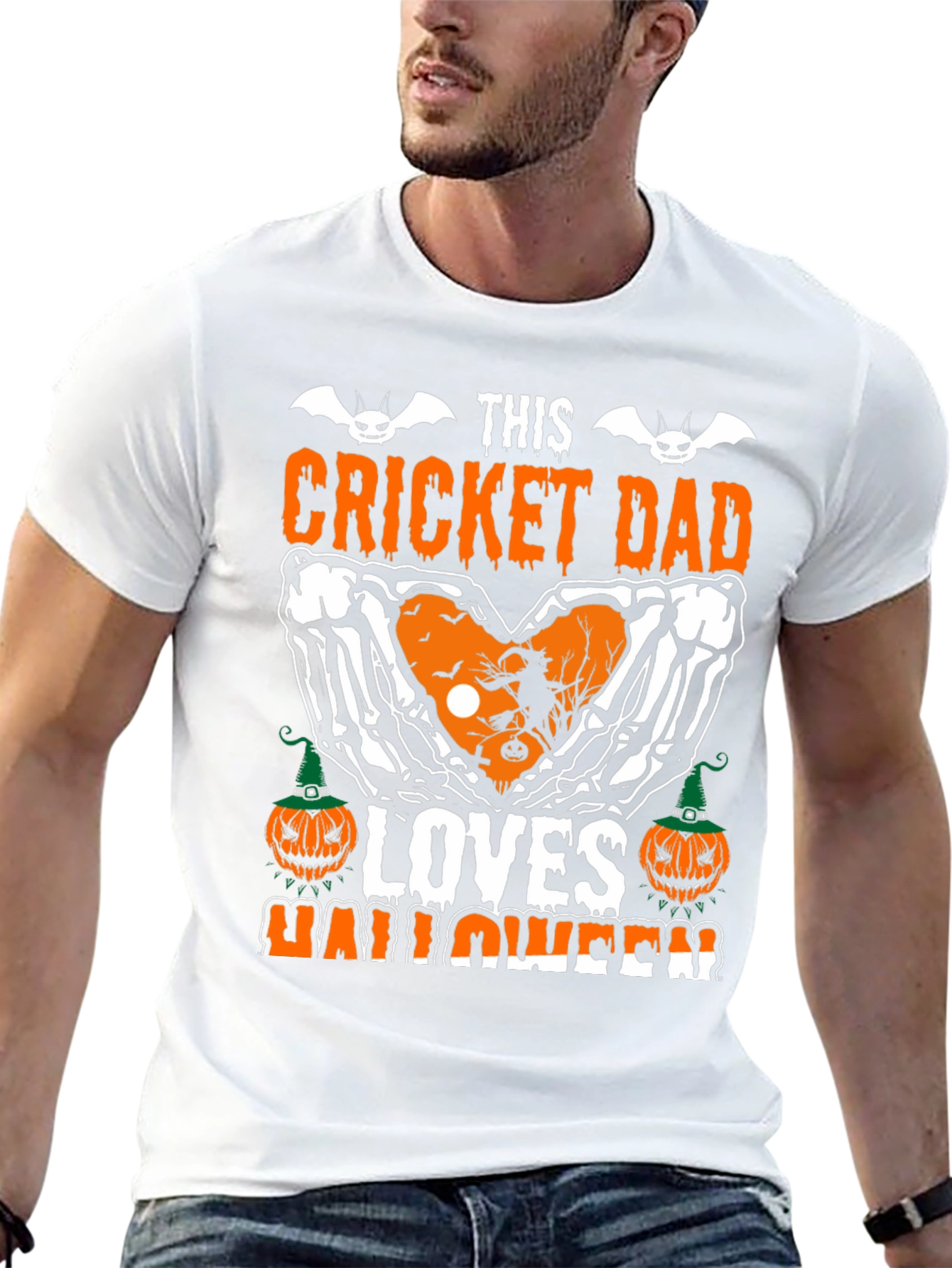 Cricket Dad Halloween Graphic Tee
