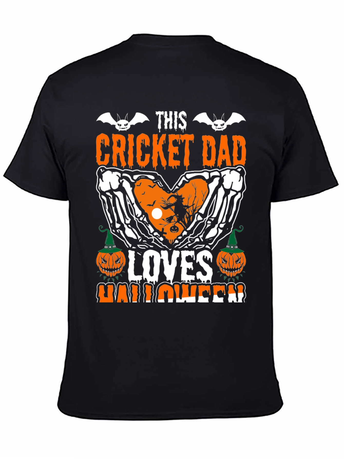 Cricket Dad Halloween Graphic Tee