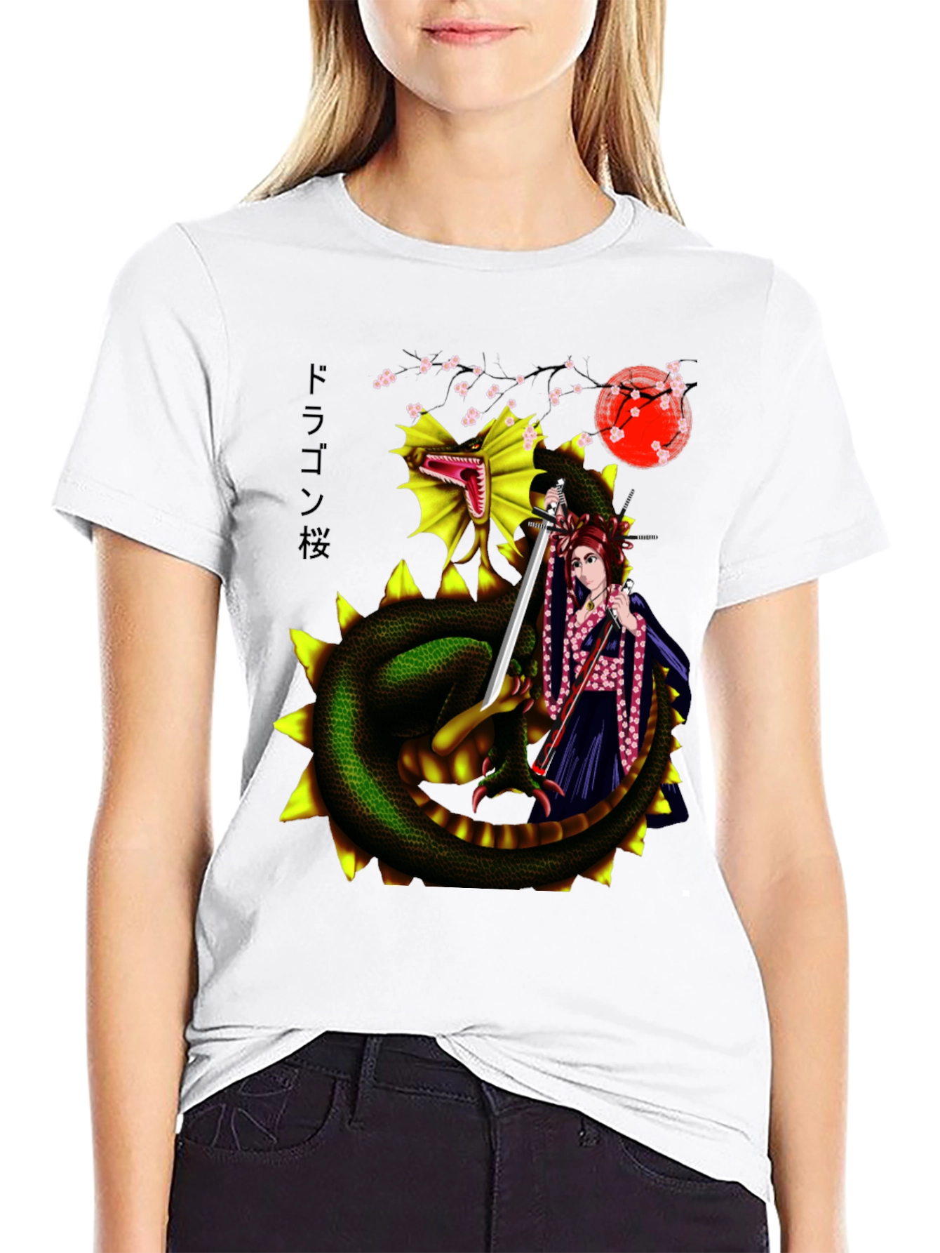 Dragon & Warrior Graphic Tee