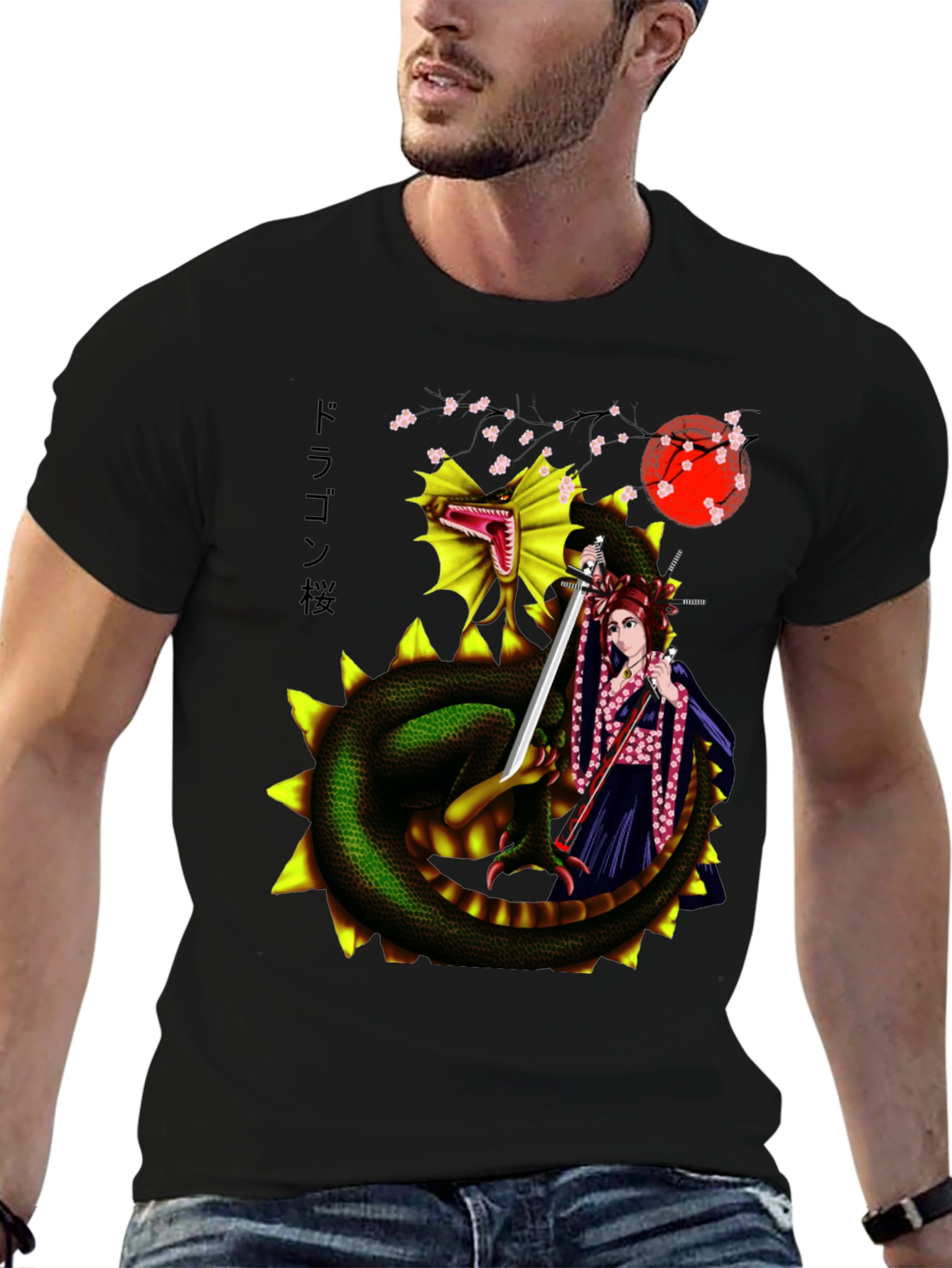 Dragon & Warrior Graphic Tee