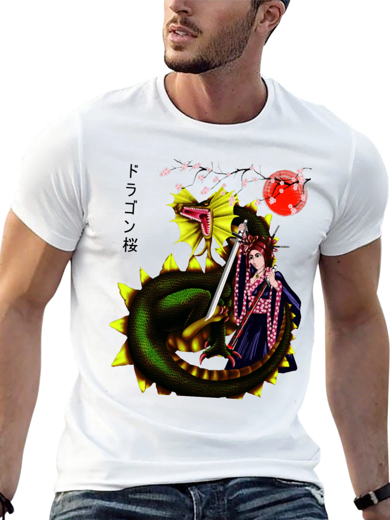 Dragon & Warrior Graphic Tee