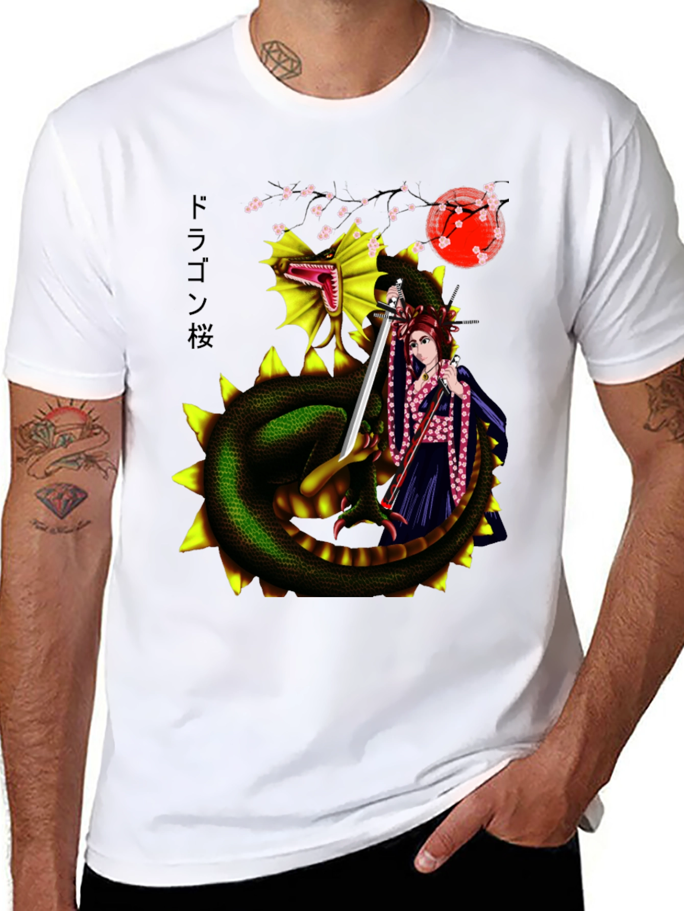 Dragon & Warrior Graphic Tee