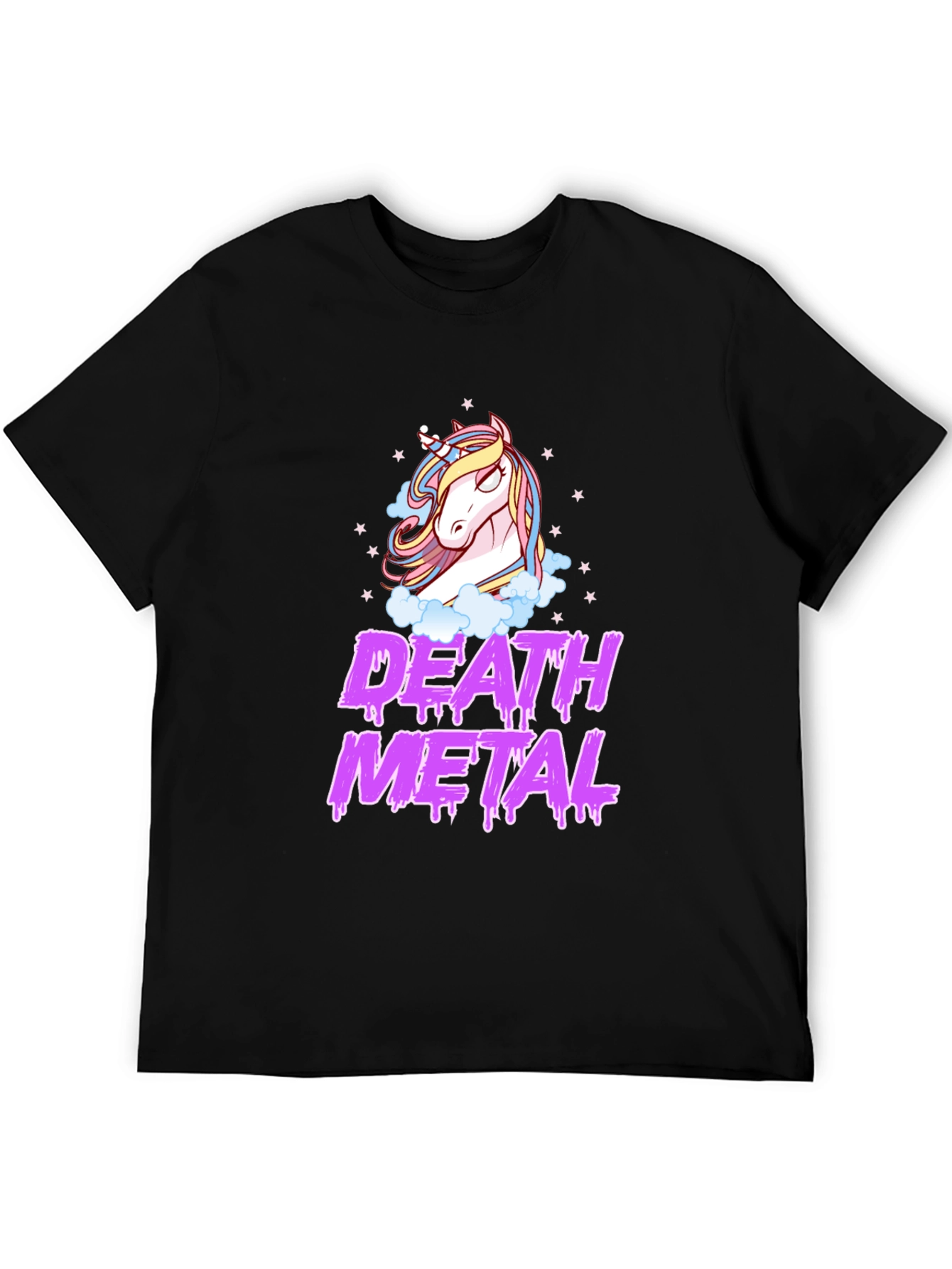 Death Metal Unicorn Black T-Shirt
