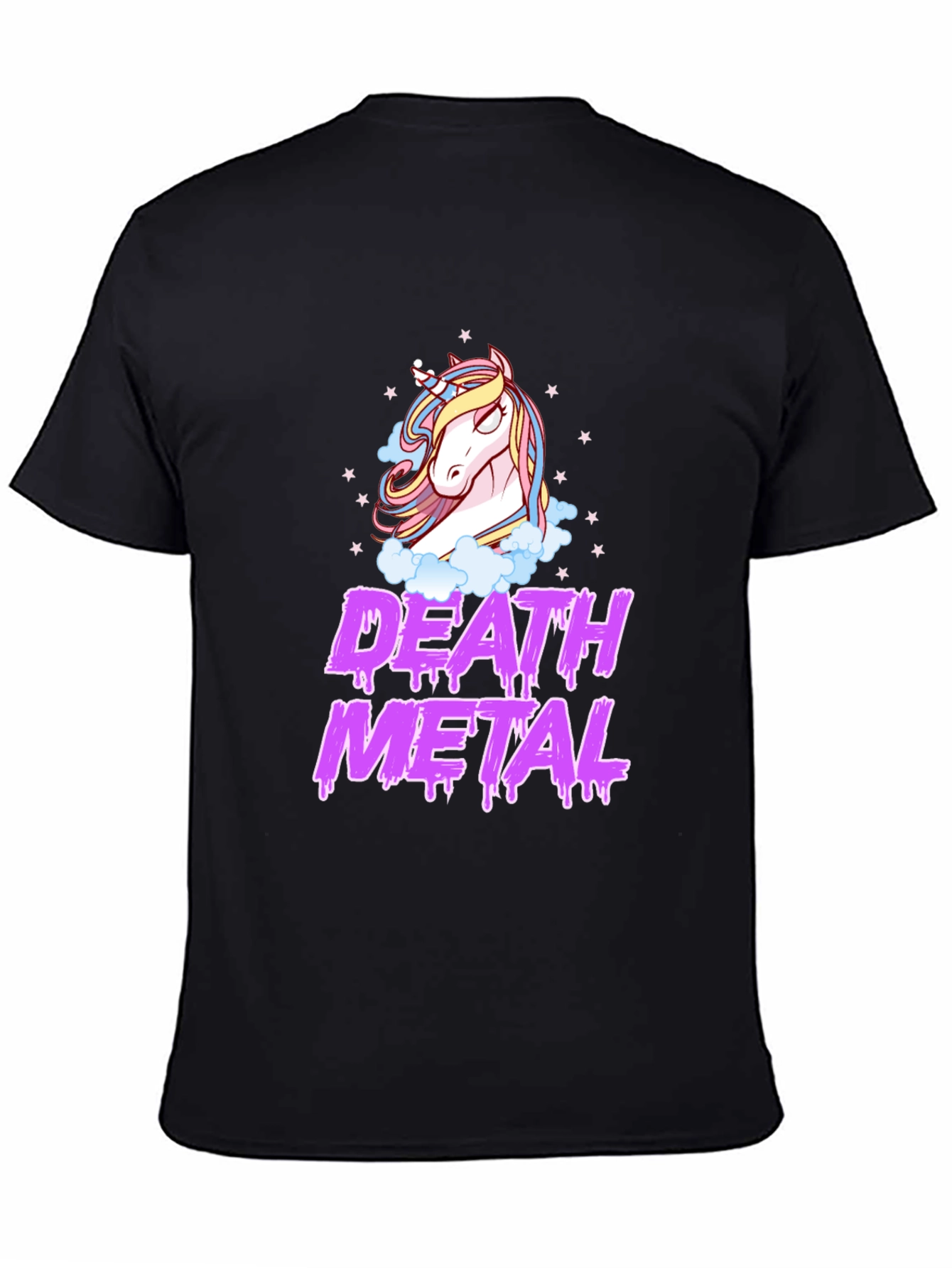 Death Metal Unicorn Black T-Shirt
