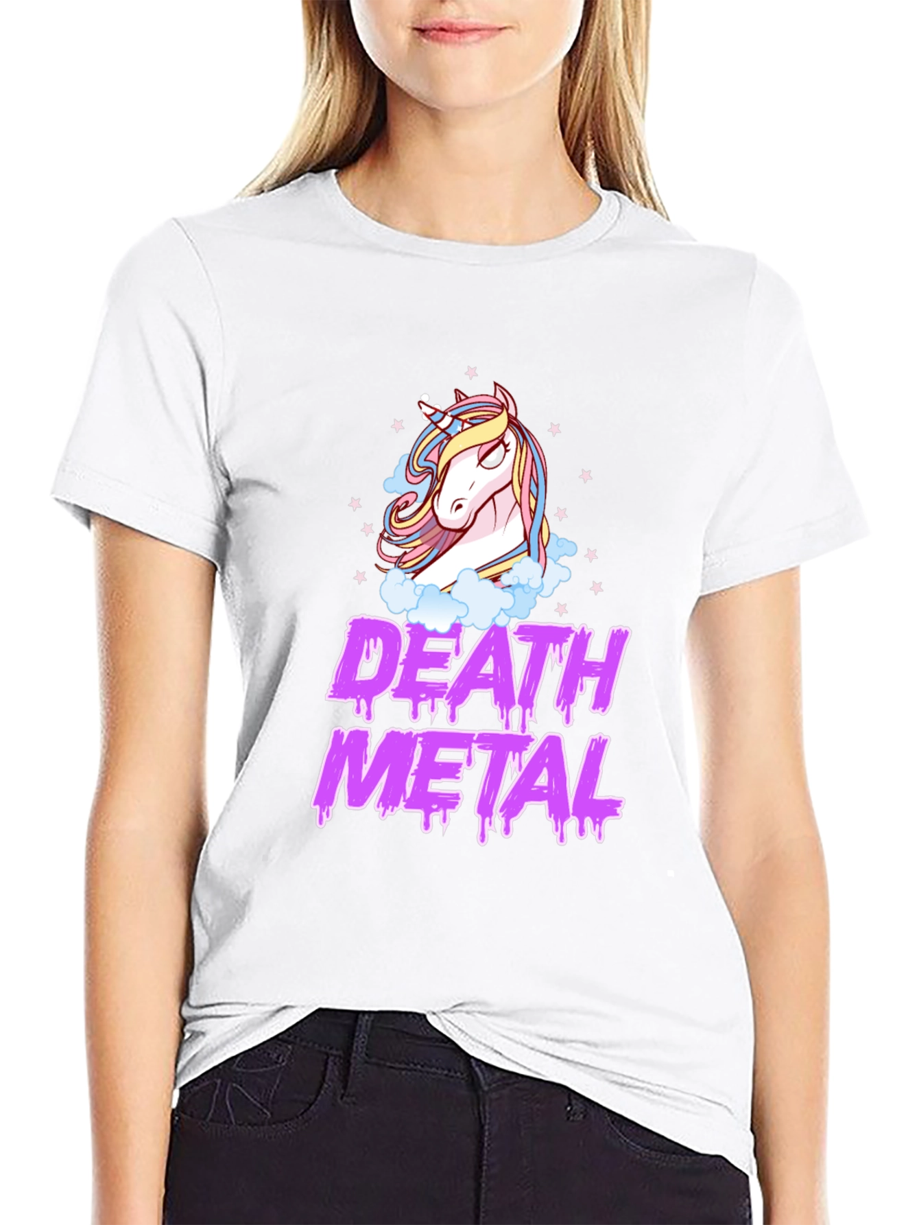 Death Metal Unicorn Black T-Shirt