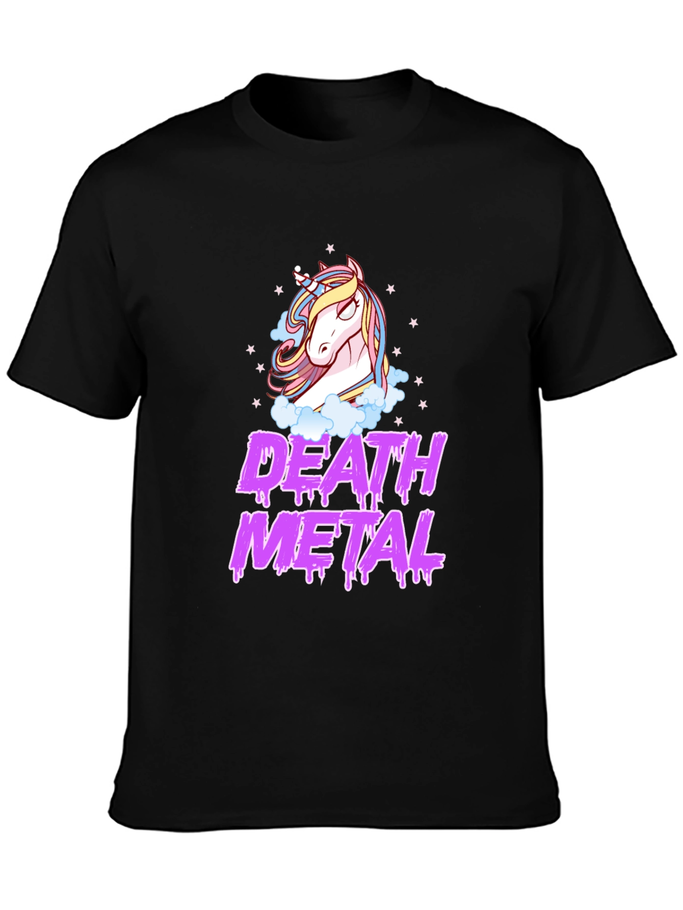 Death Metal Unicorn Black T-Shirt