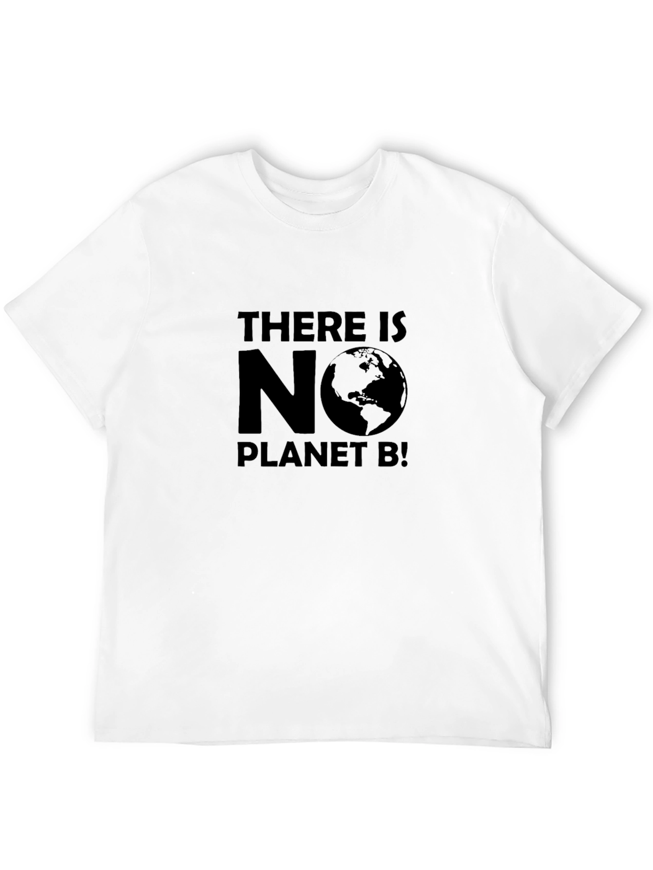 Eco-Friendly No Planet B Graphic Tee - Black