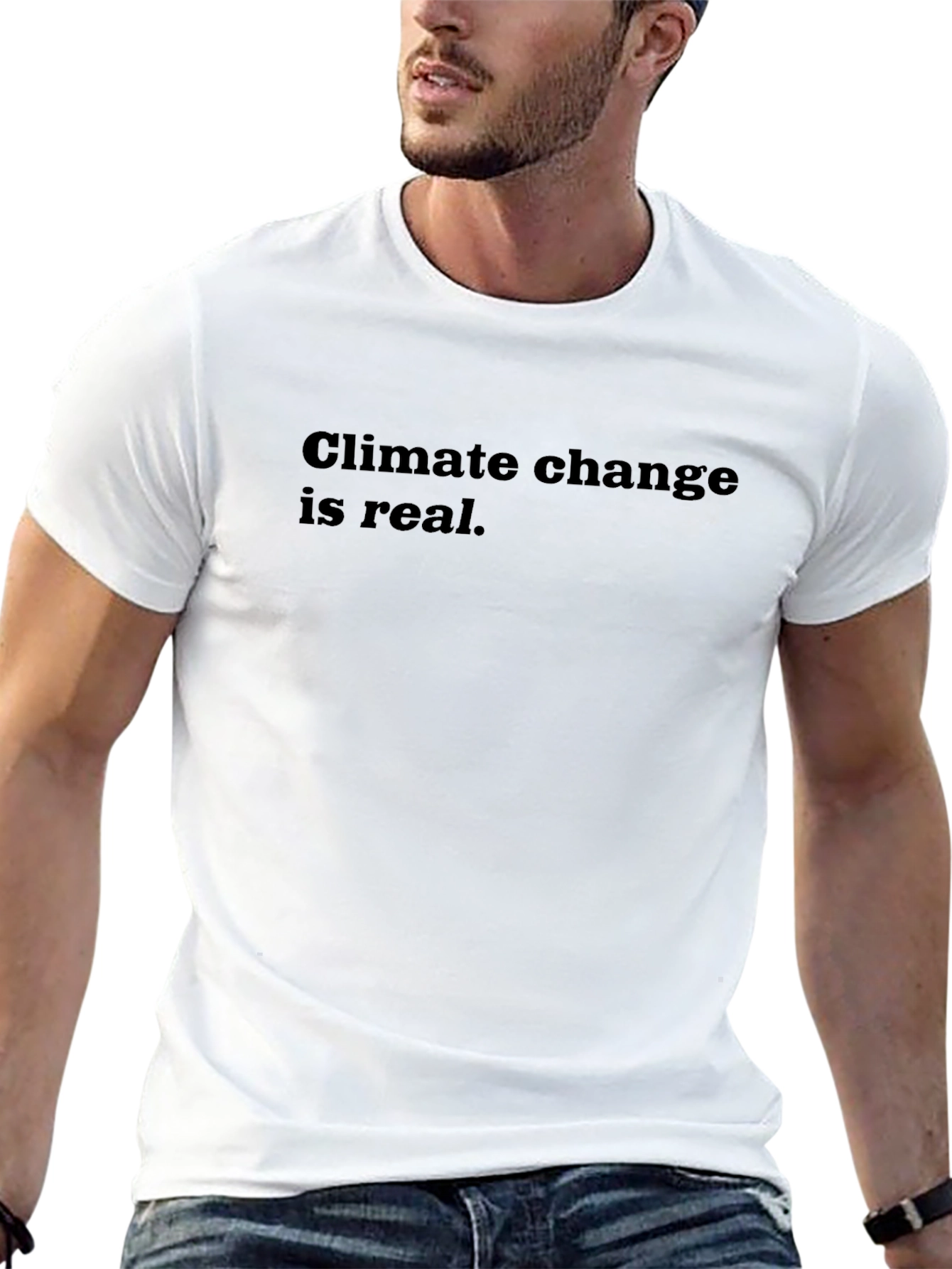 Climate Change Is Real Black T-Shirt