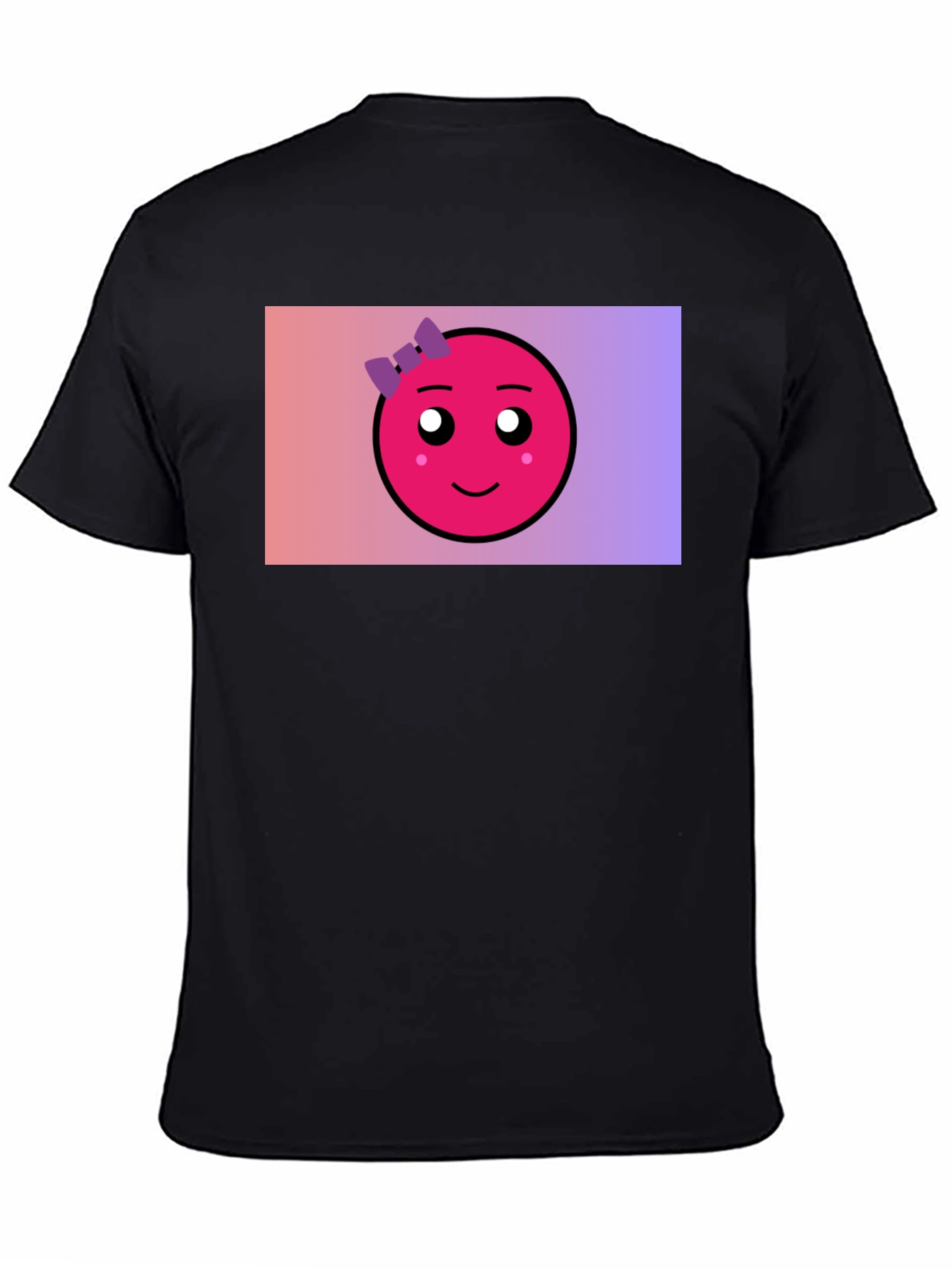 Cute Emoji Graphic Tee - Black