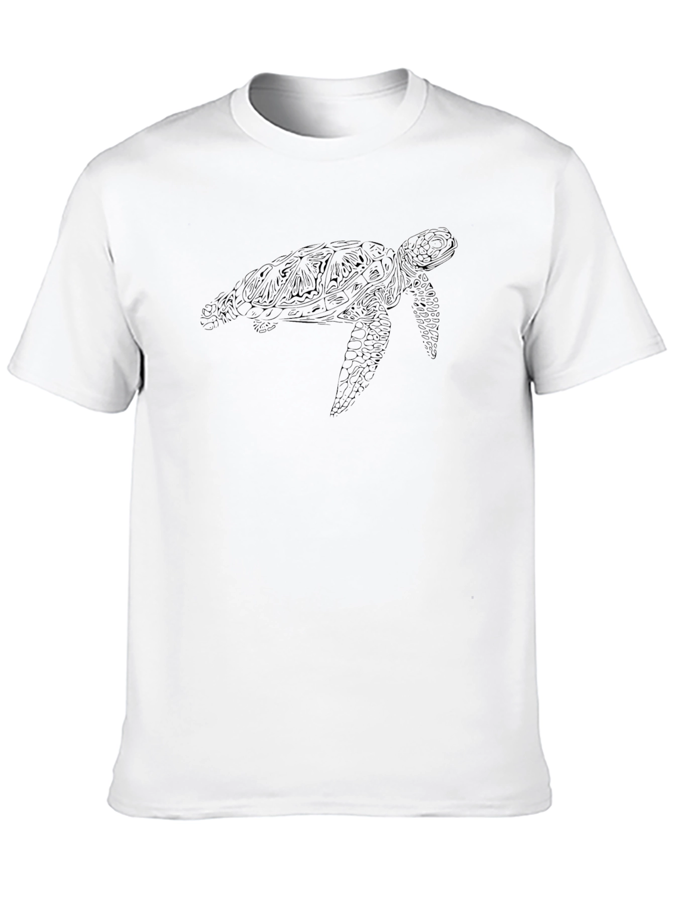 Sea Turtle Graphic Tee - Black Comfort Fit