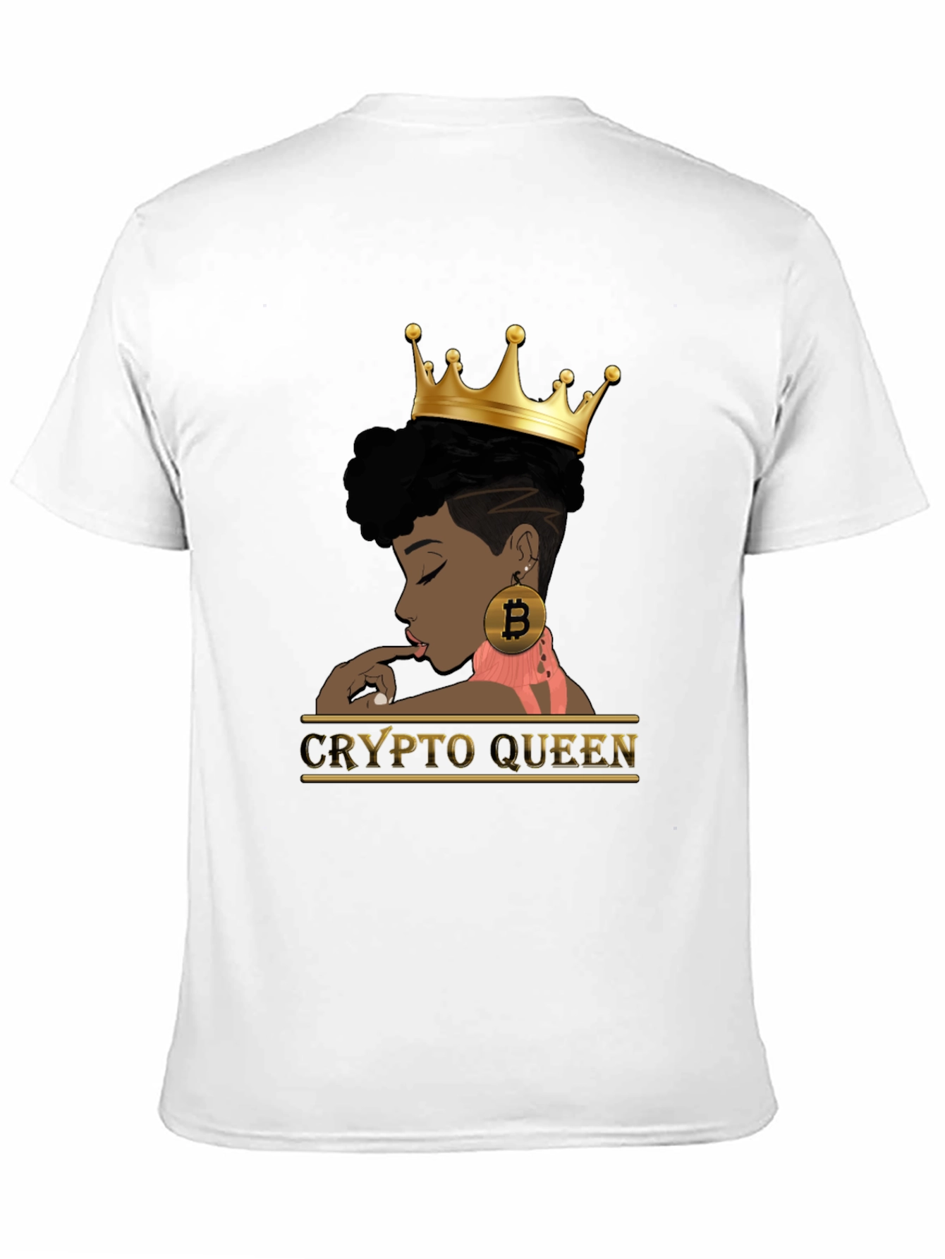 Crypto Queen Black Graphic T-Shirt