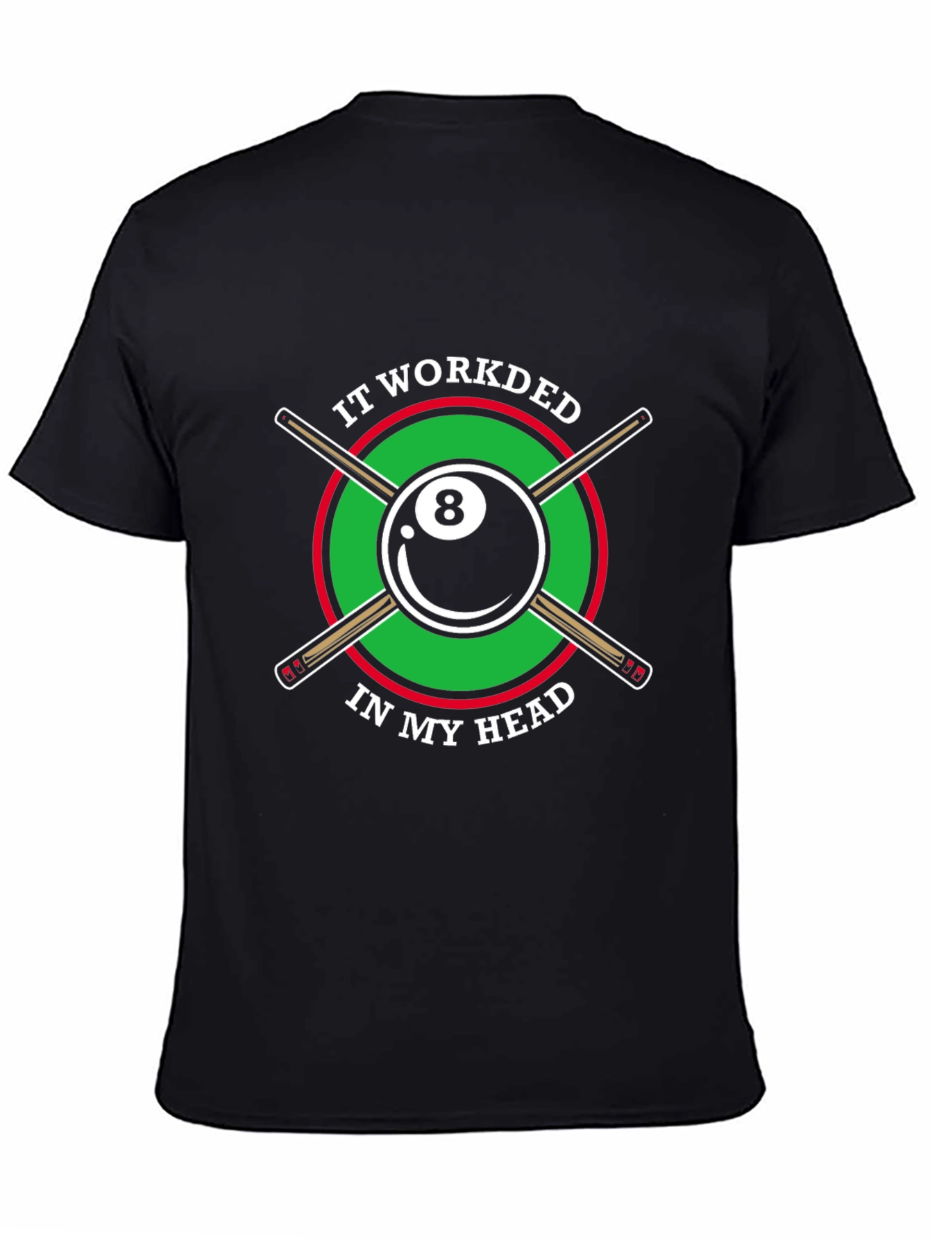 Billiards 8 Ball T-Shirt Funny Graphic Tee