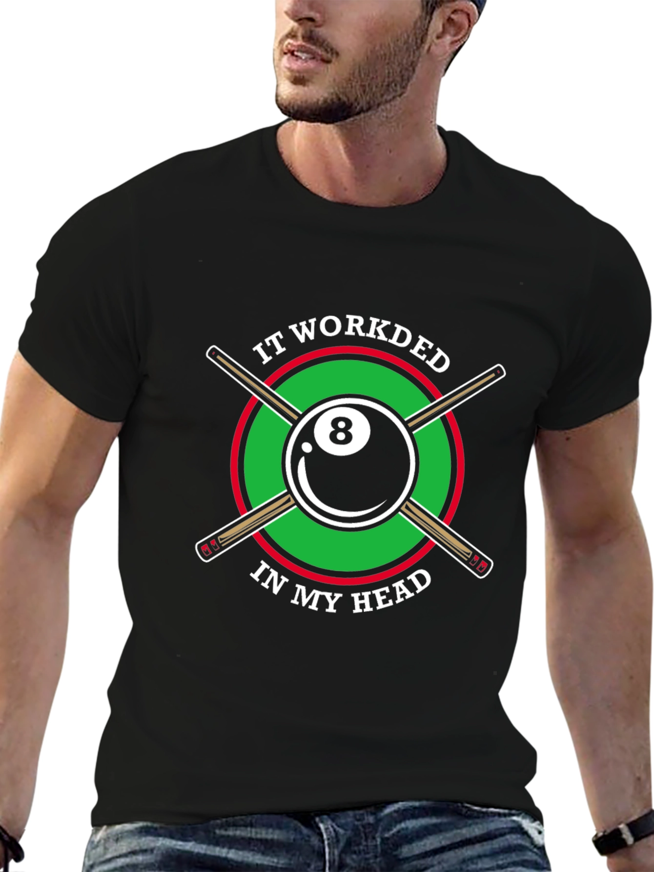 Billiards 8 Ball T-Shirt Funny Graphic Tee