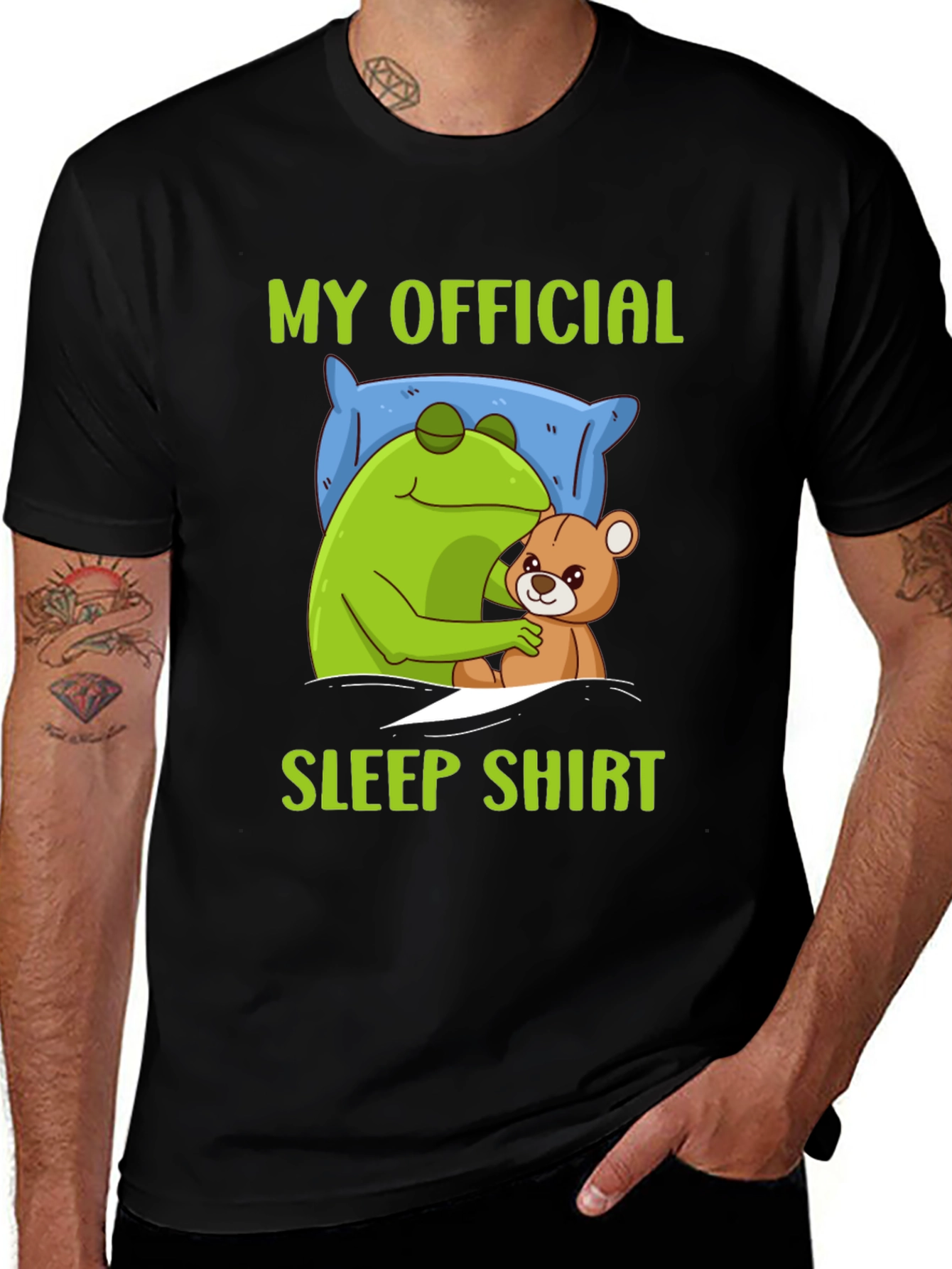 My Official Sleep Shirt - Frog & Teddy Bear