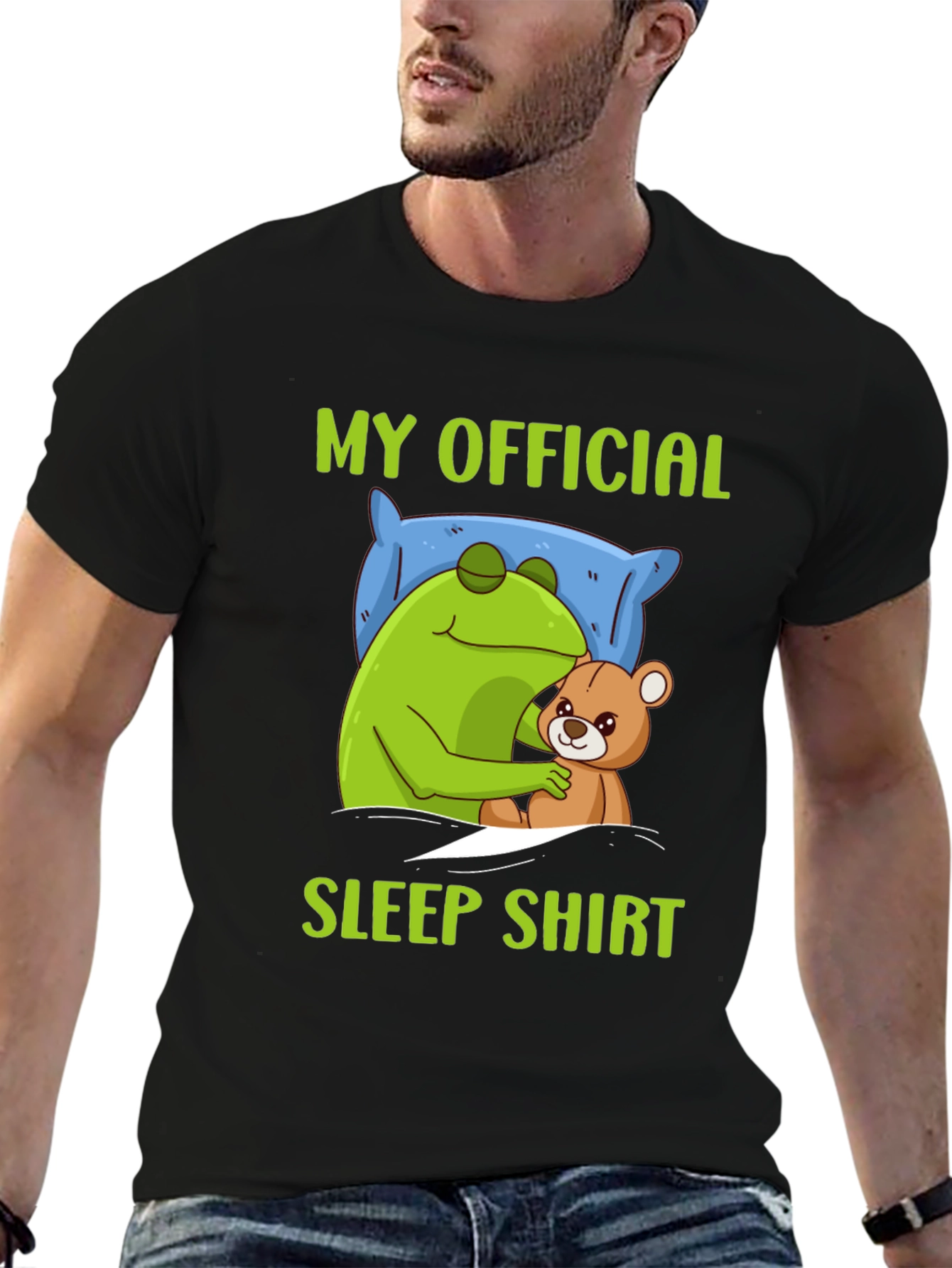 My Official Sleep Shirt - Frog & Teddy Bear